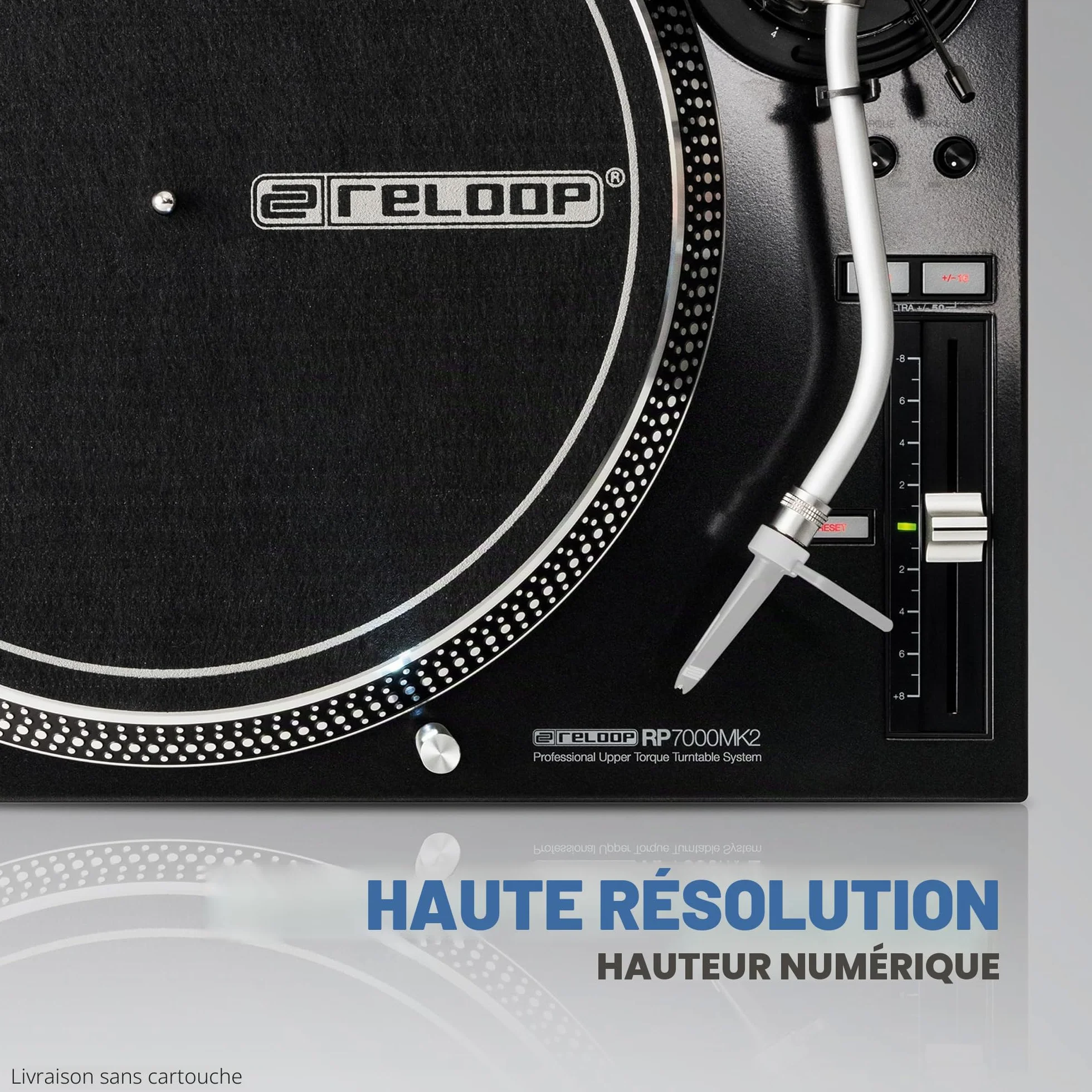 Reloop RP-7000 MK2 Platine DJ Professionnelle avec entraînement Direct Upper Torque Quartz