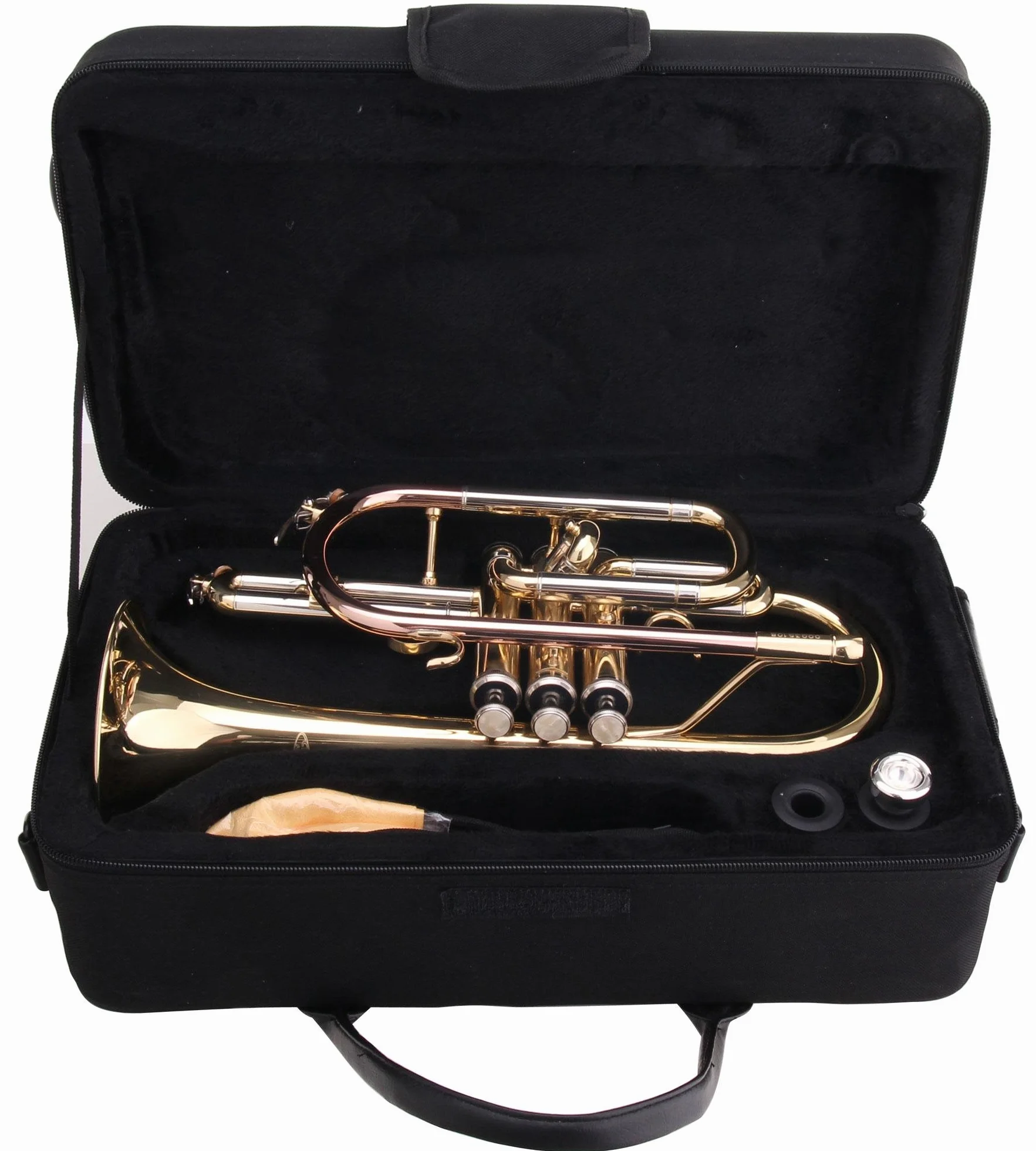 Classic Cantabile CR-400L Cornet en Sib laiton pistons inox coulisse maillechort étui embouchure doré