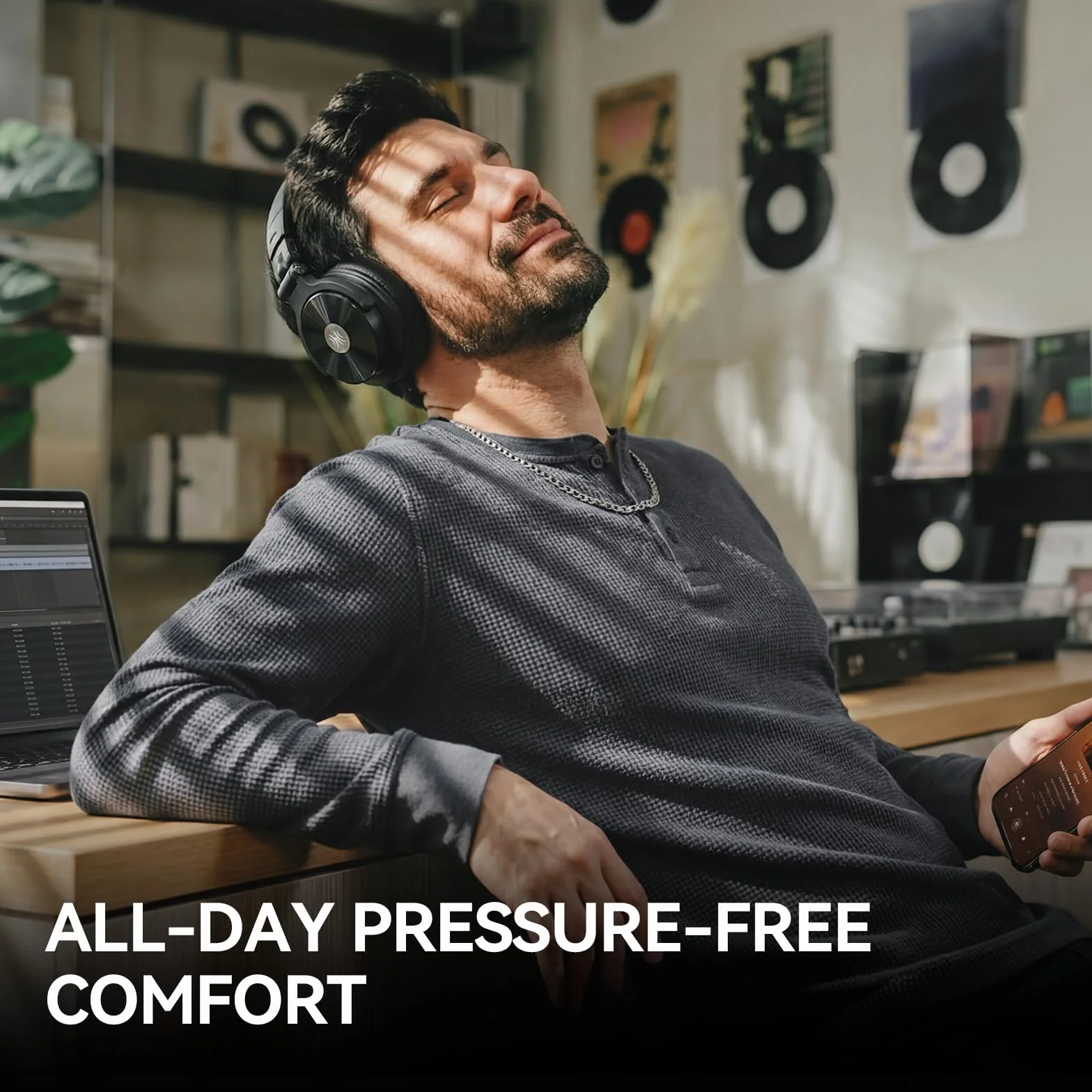 OneOdio Studio Max 2 Casque DJ sans Fil Latence 9ms Hi-Res LDAC 120H 2.4G Bluetooth Filaire Monitoring Pro Circum-Auriculaire