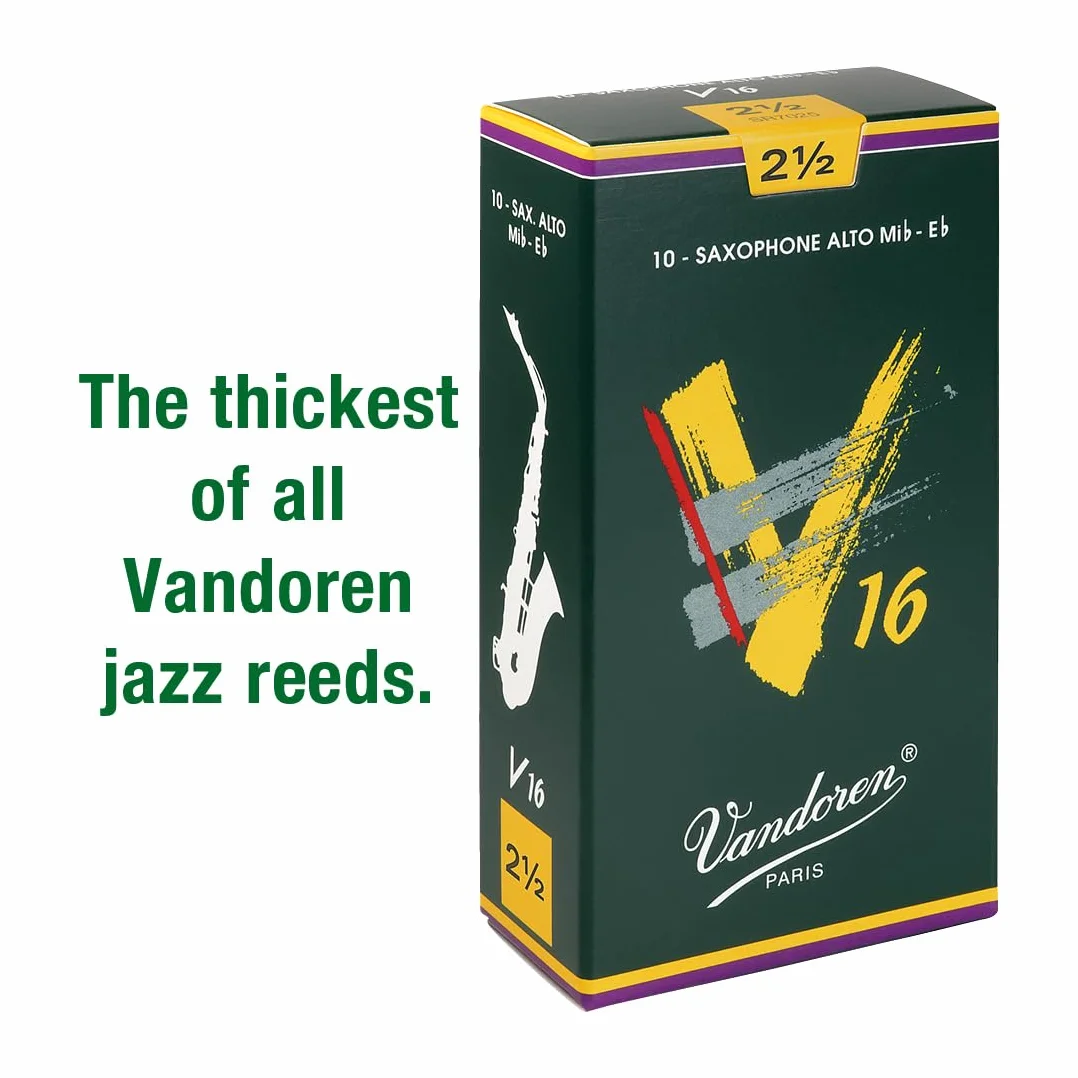 Vandoren Anche Saxophone Alto V16 2 1/2, 10 anches