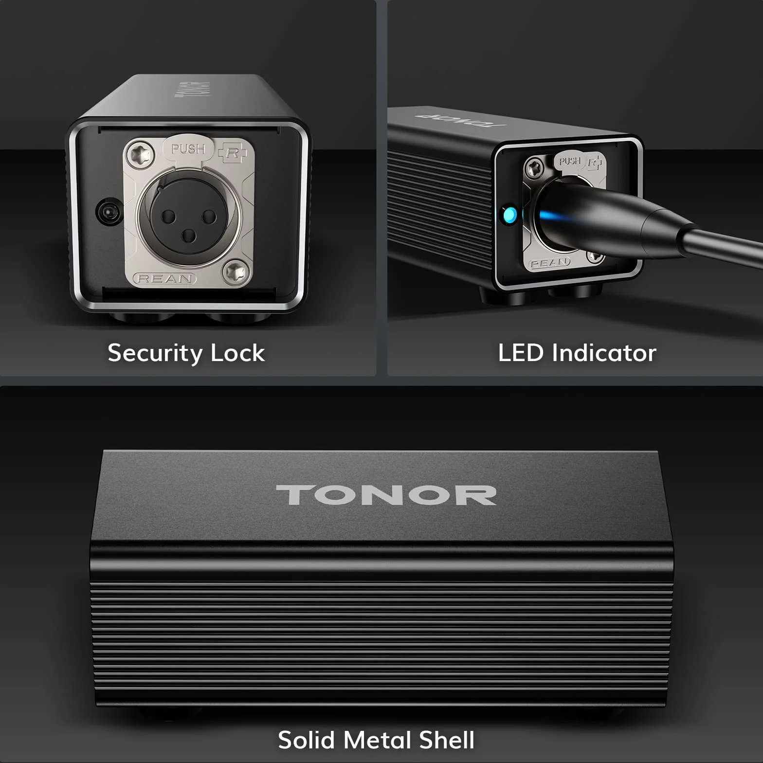 TONOR TA20 Préampli Amplificateur de Micro XLR Dynamique Professionnel pour Studio Podcast Streaming Enregistrement