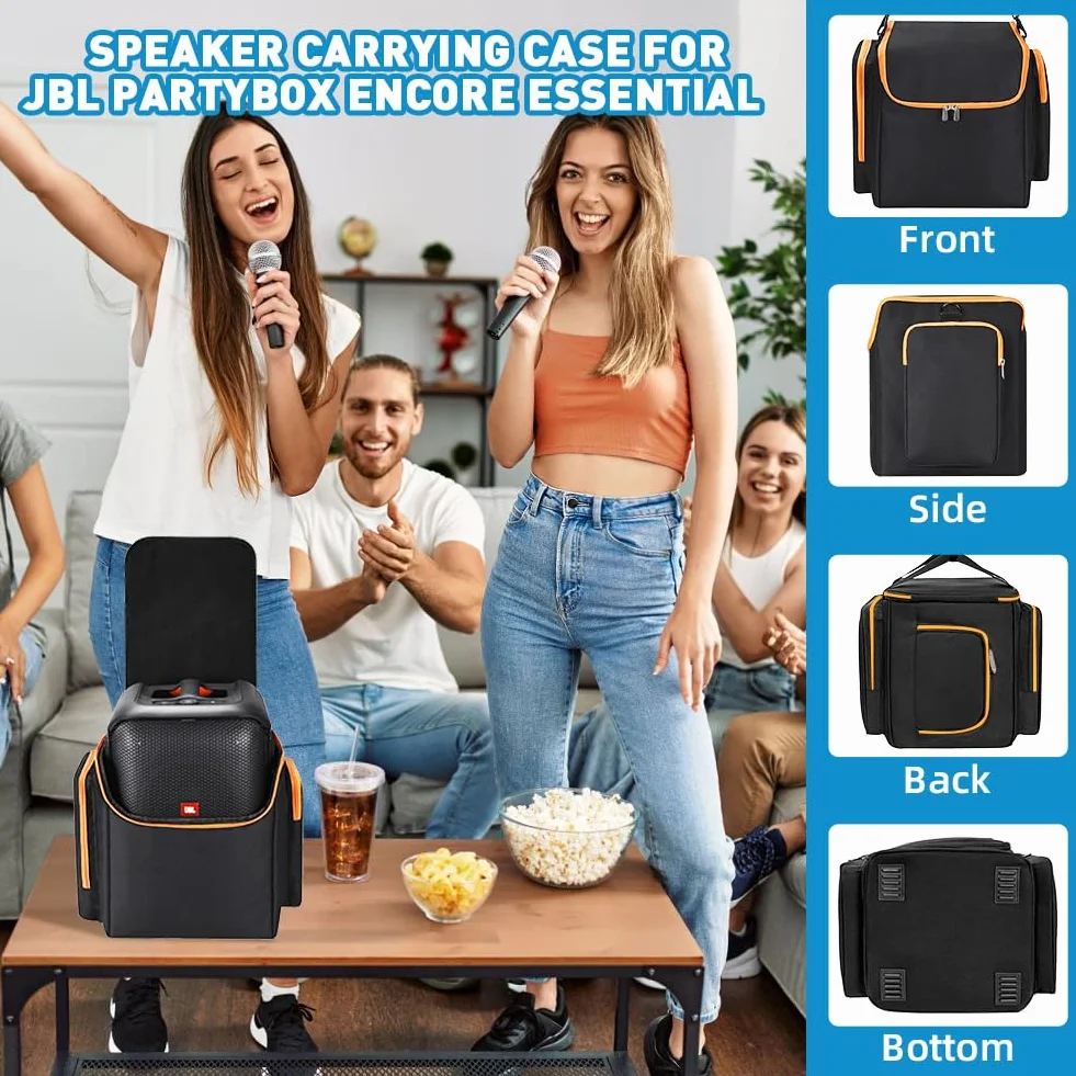 Sac de Transport JBL PartyBox Encore Essential, Housse de Protection avec Bandoulière