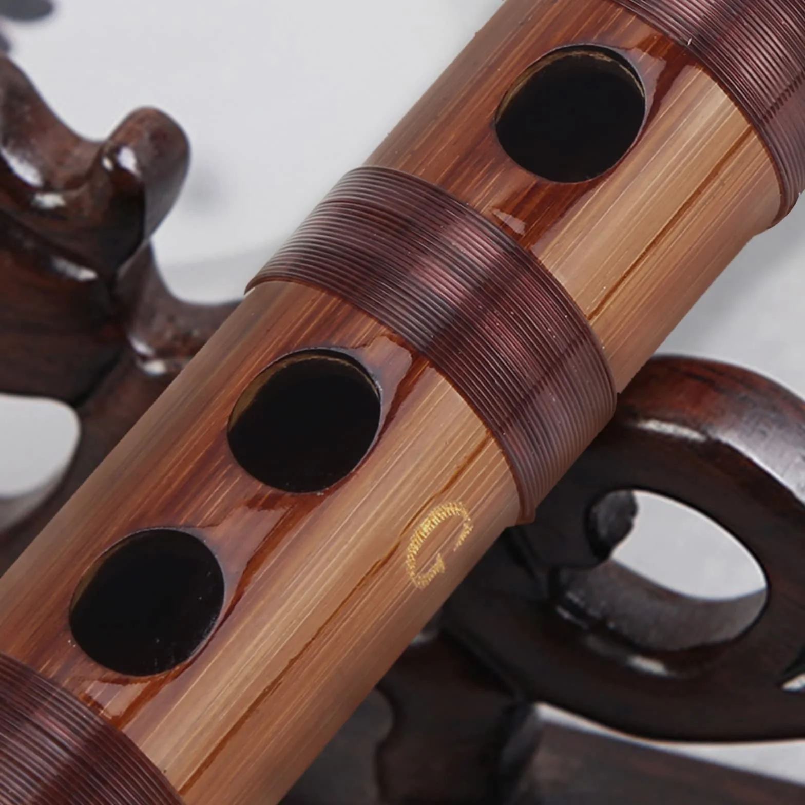 Flûte en bambou avec membrane et sac en velours pour Débutants, Instrument d'orchestre