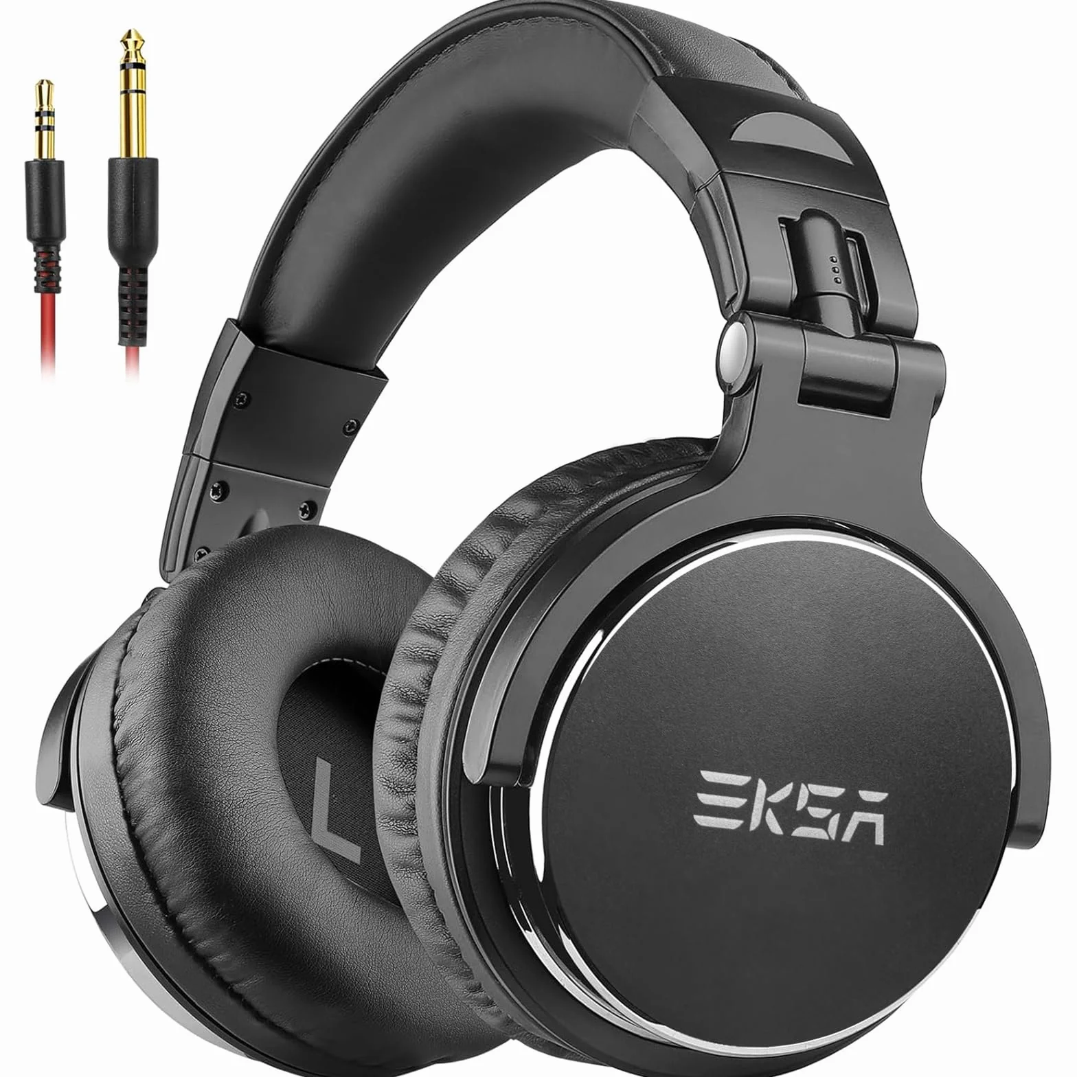 EKSA P100 Casque Audio Filaire Studio Monitor Stéréo Hi-Res Jack 6.35mm 3.5mm
