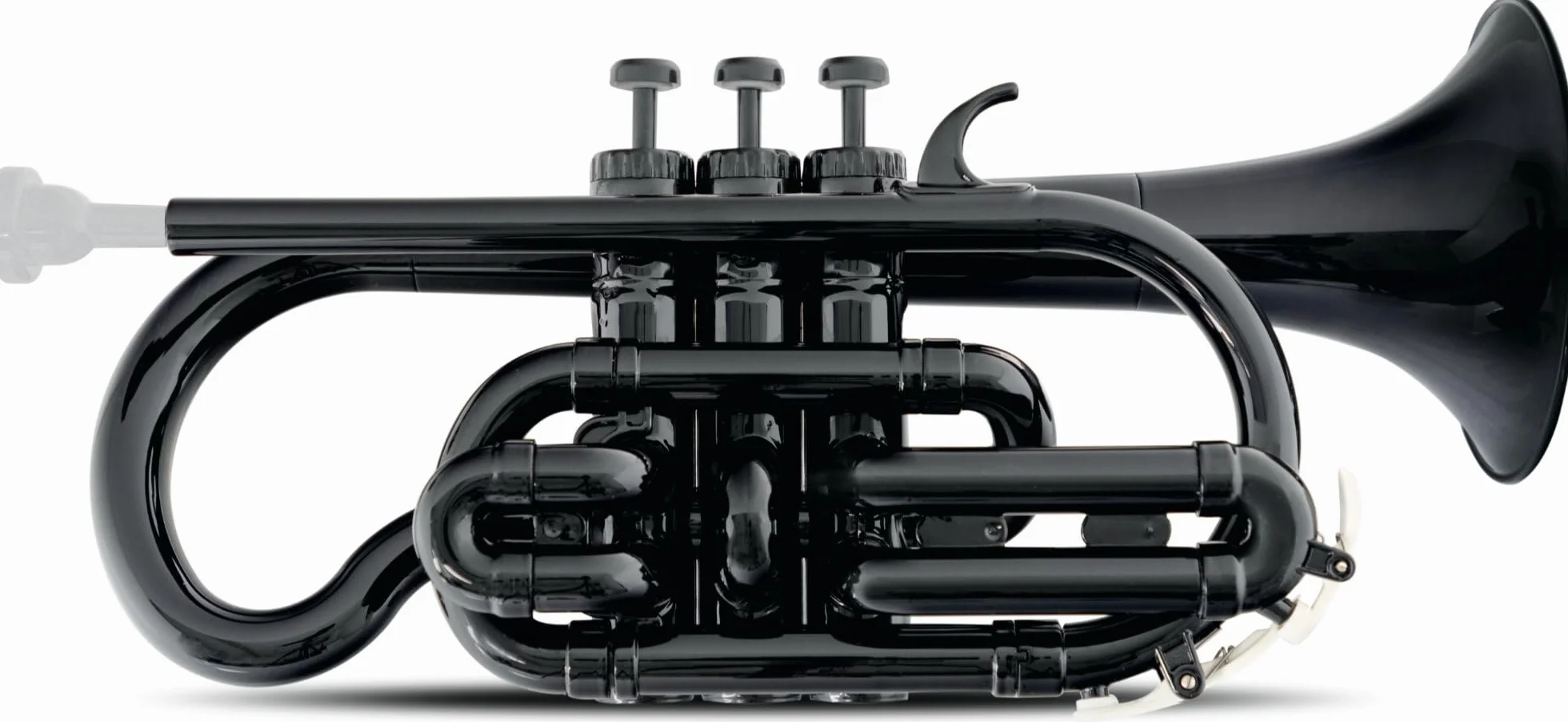 Classic Cantabile MardiBrass Cornet en plastique valves aluminium 520 g léger embouchure housse noir