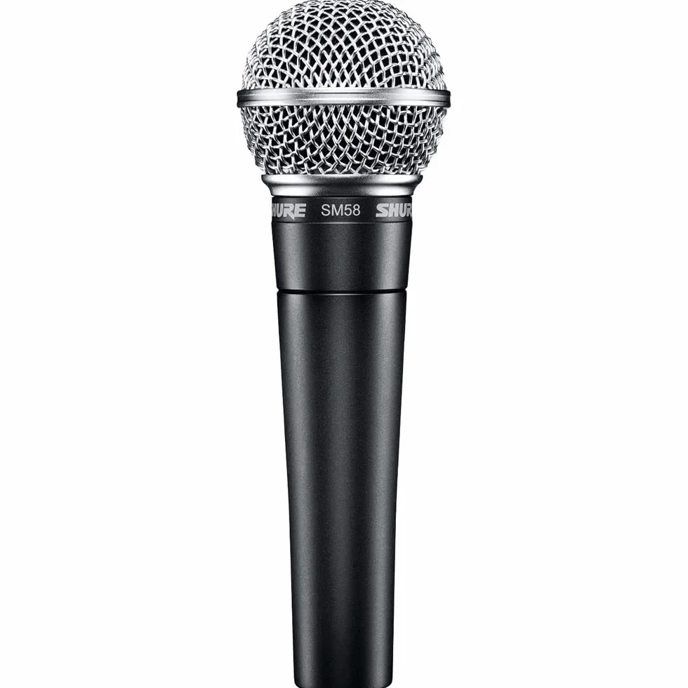 Shure SM58-Lce Microphone Dynamique Cardioïde pour Voix, Spectacle Live, Sonorisation et Studio