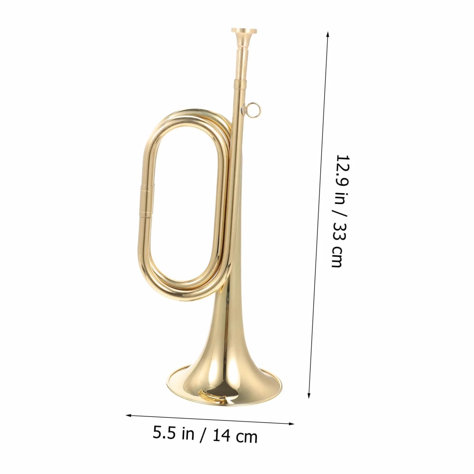 Trompette en Cuivre pour Débutants, Clairon Militaire, Instrument d'Orchestre Scolaire