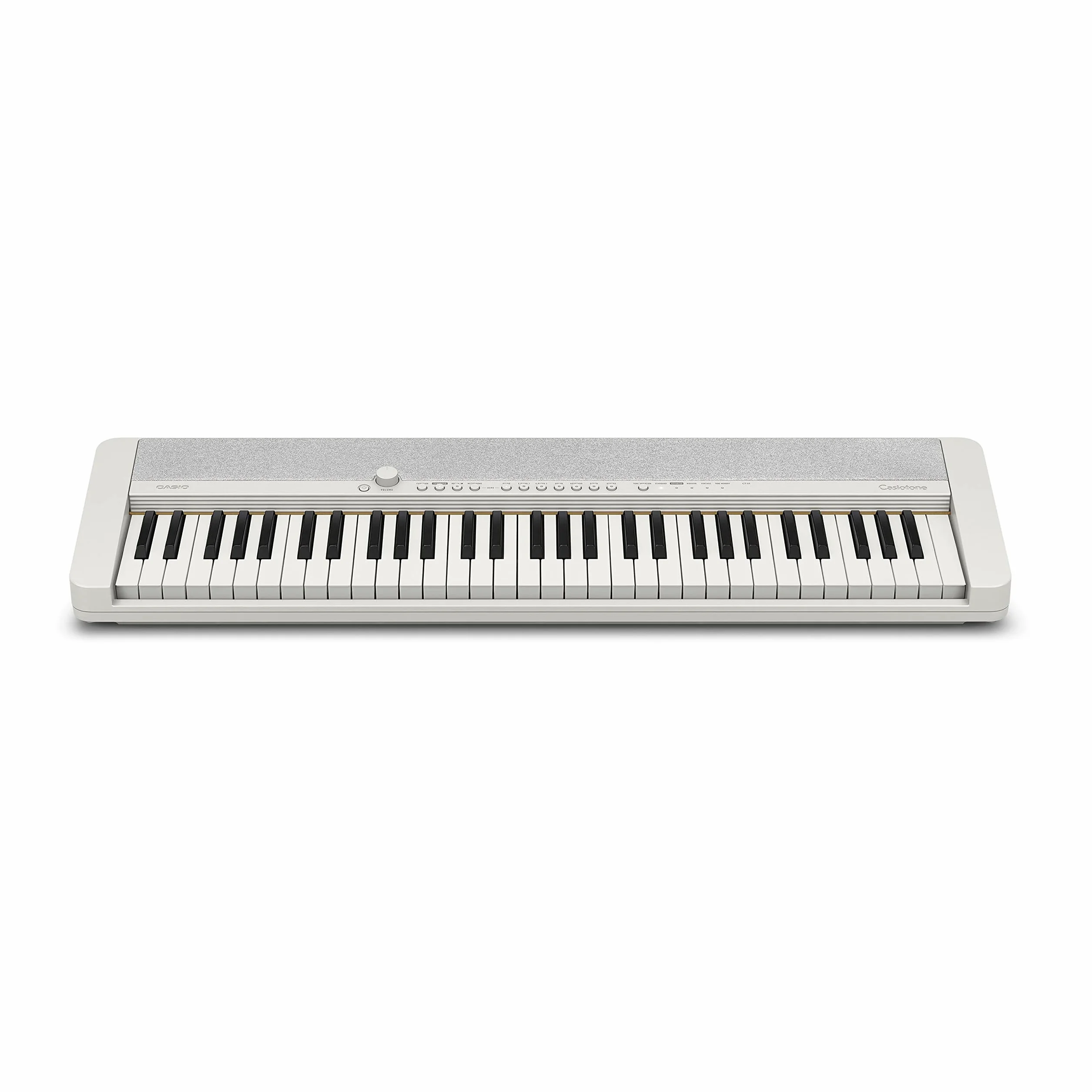 Casio Casiotone CT-S1WE Piano-Keyboard 61 Touches à Frappe Dynamique, 61 sons, Blanc