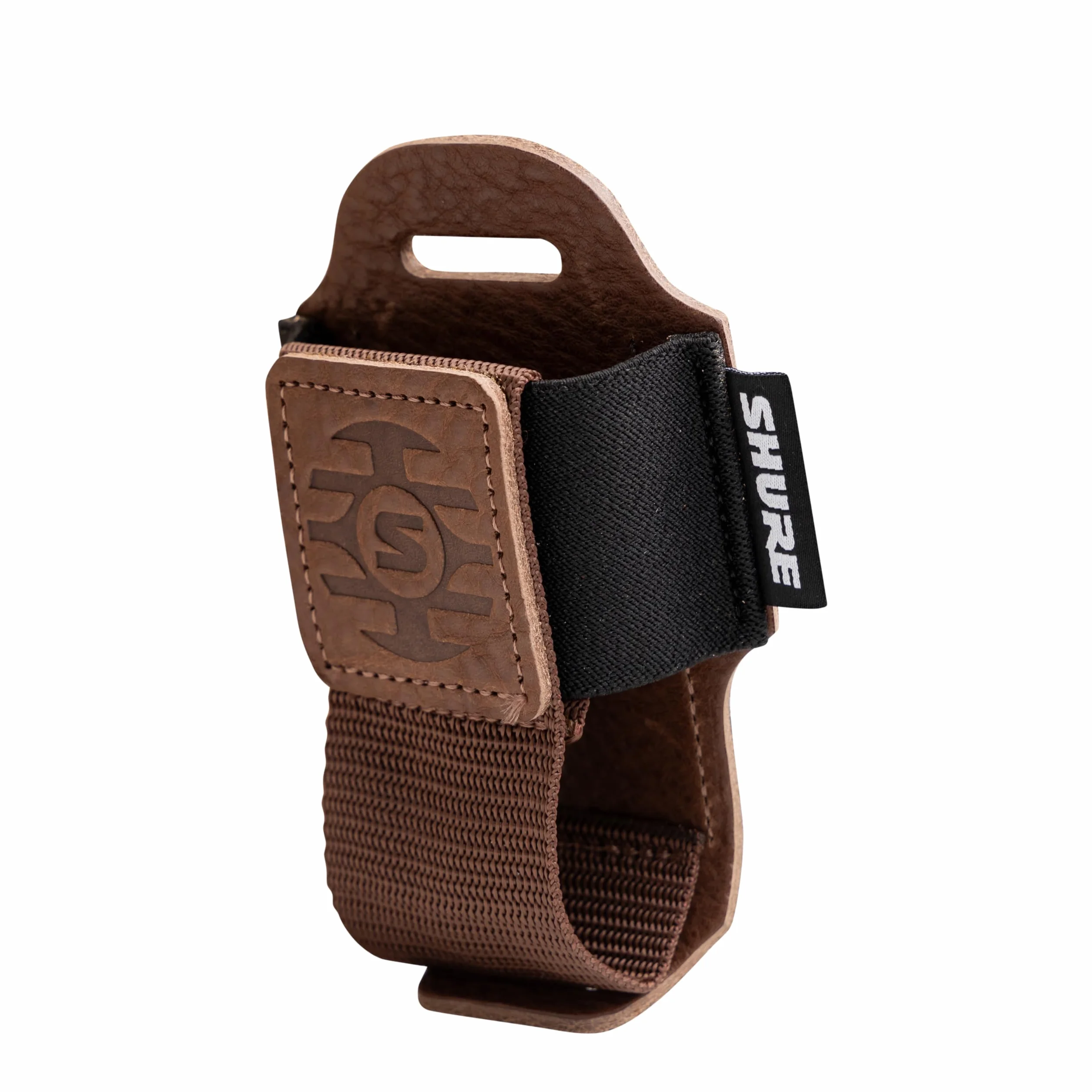Étui pour émetteur de poche sans fil Shure Premium en cuir marron