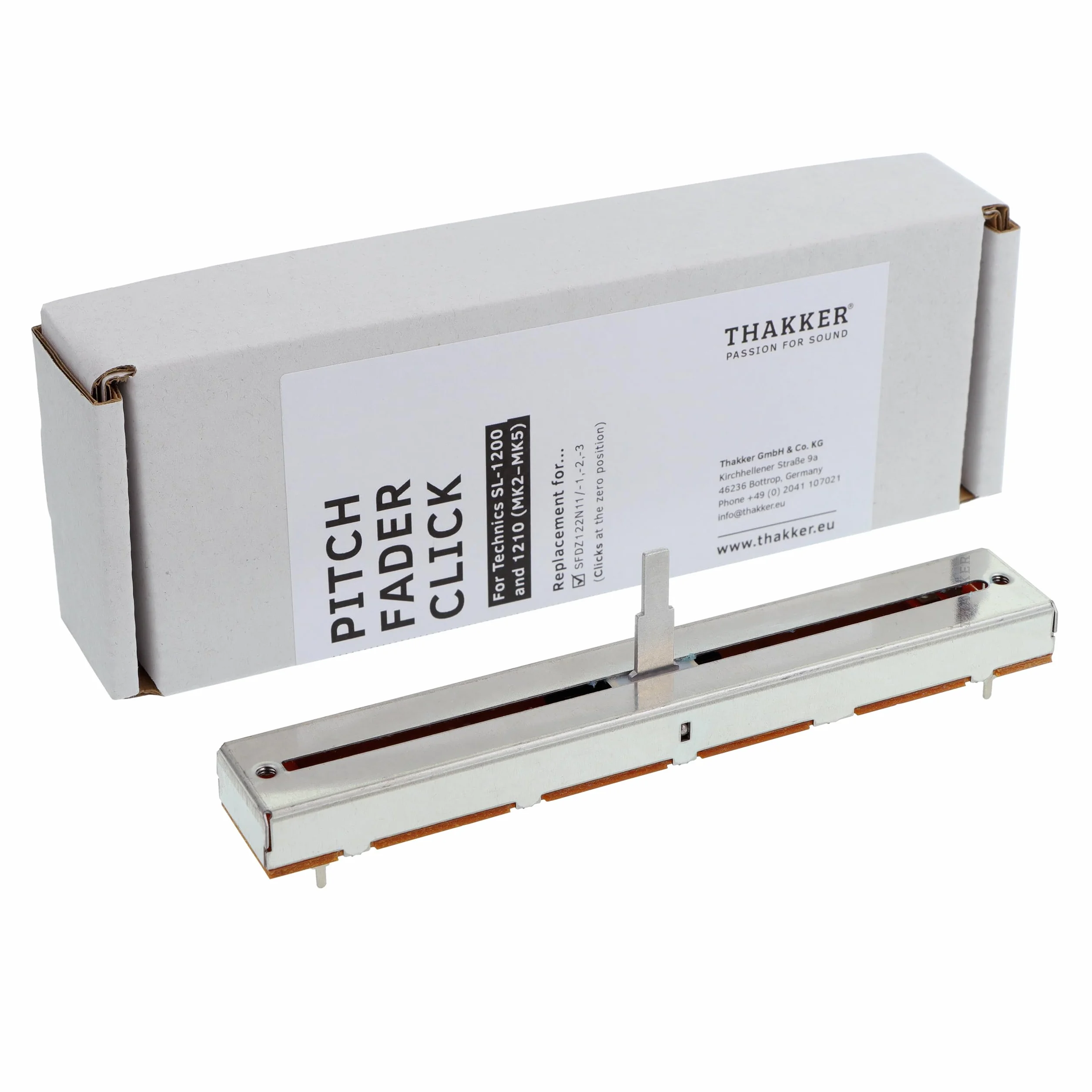 THAKKER Pitch Fader Click Compatible Technics SL-1200 1210 MKII MKIII OEM Remplacement