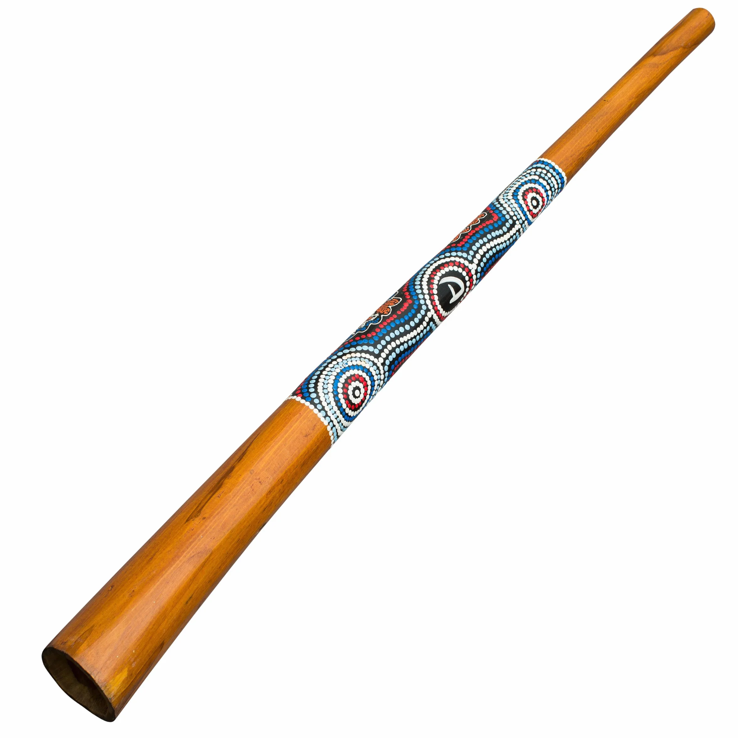Didgeridoo 130cm bois peintures autochtones débutants