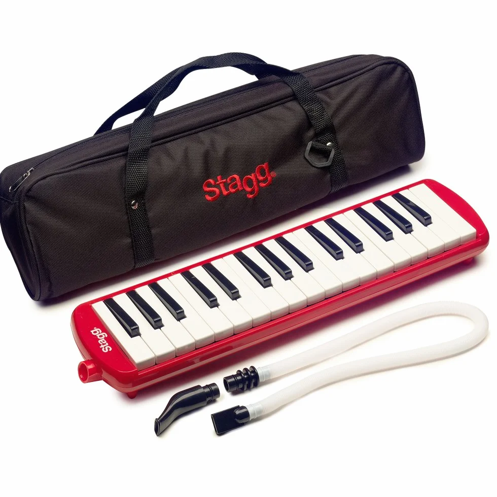 Stagg MELOSTA32RD Melodica 32 touches Rouge avec étui