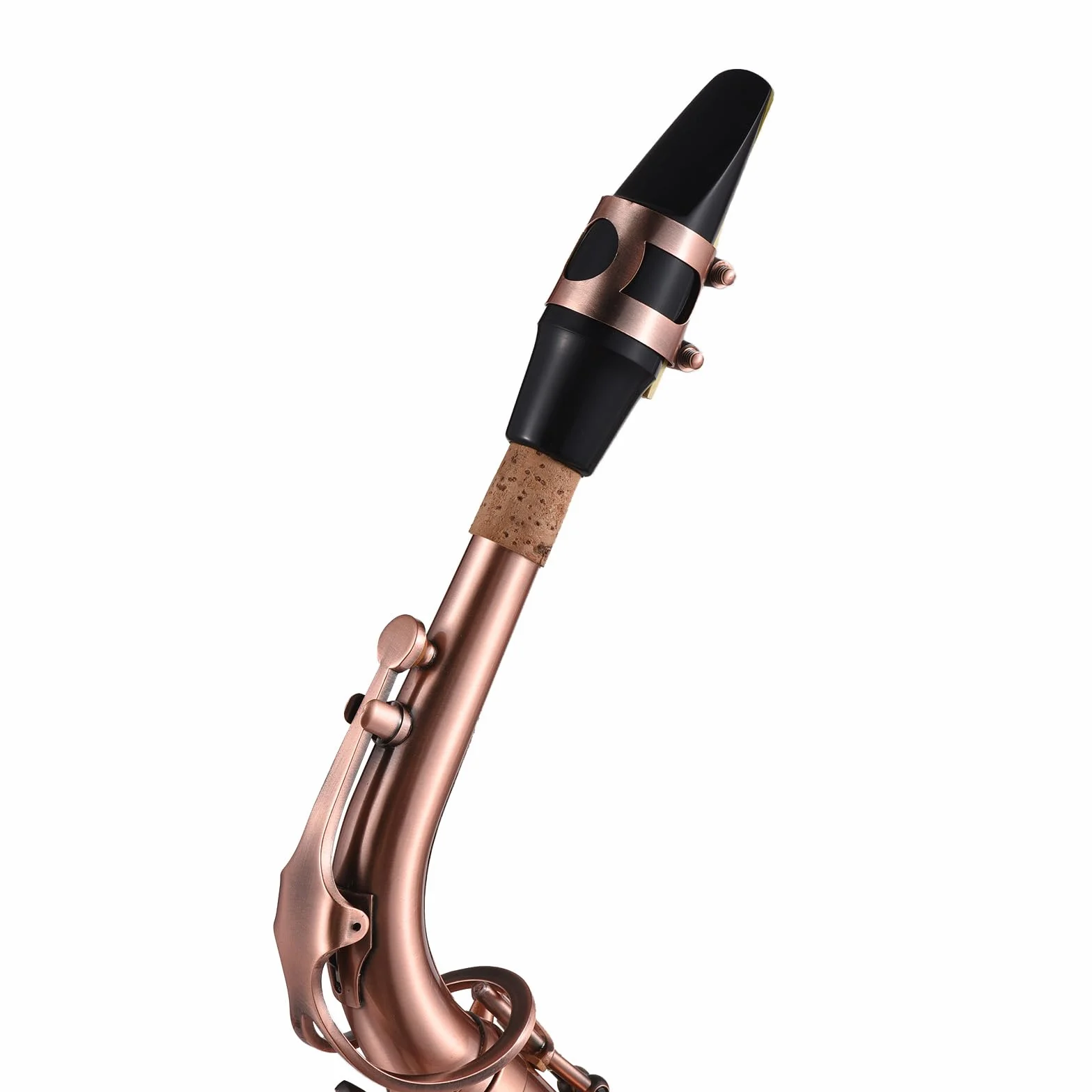 Saxophone alto E-Flat Red Bronze F# incrustations clés coquille d'ormeau coussinets cuir résistant eau étui gants chiffon nettoyage sangles brosse