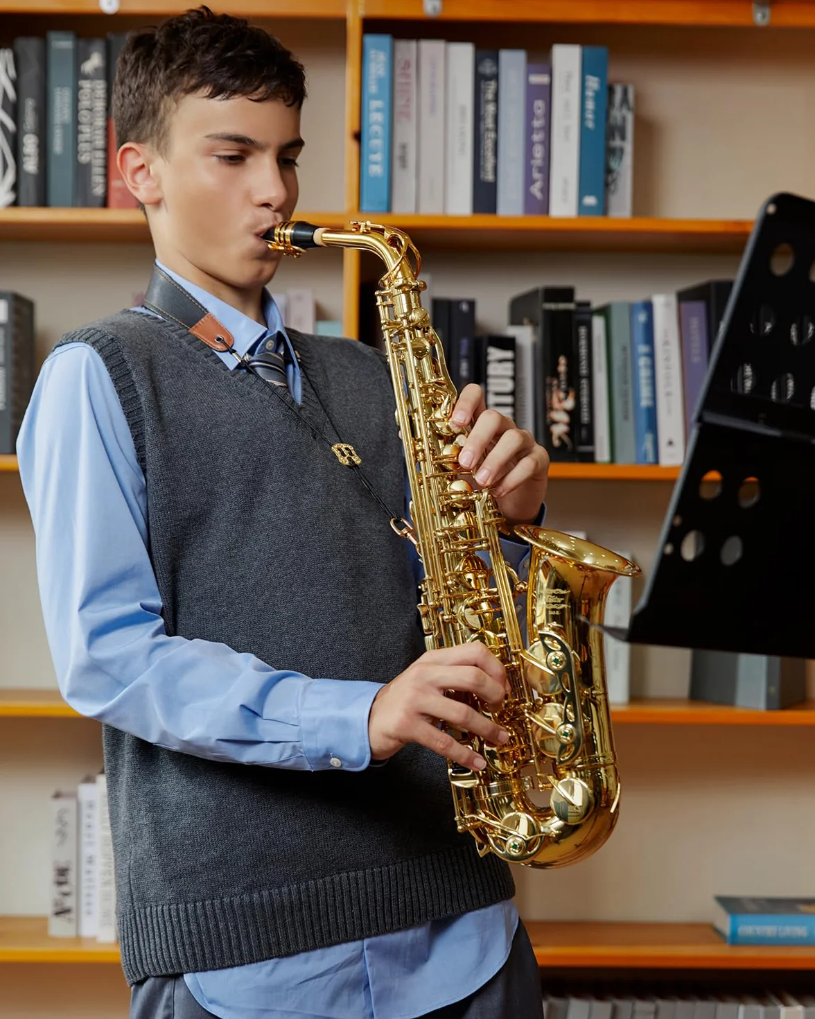 Eastar AS-Ⅱ Saxophone Alto E Plat Laqué Kit Complet avec Étui