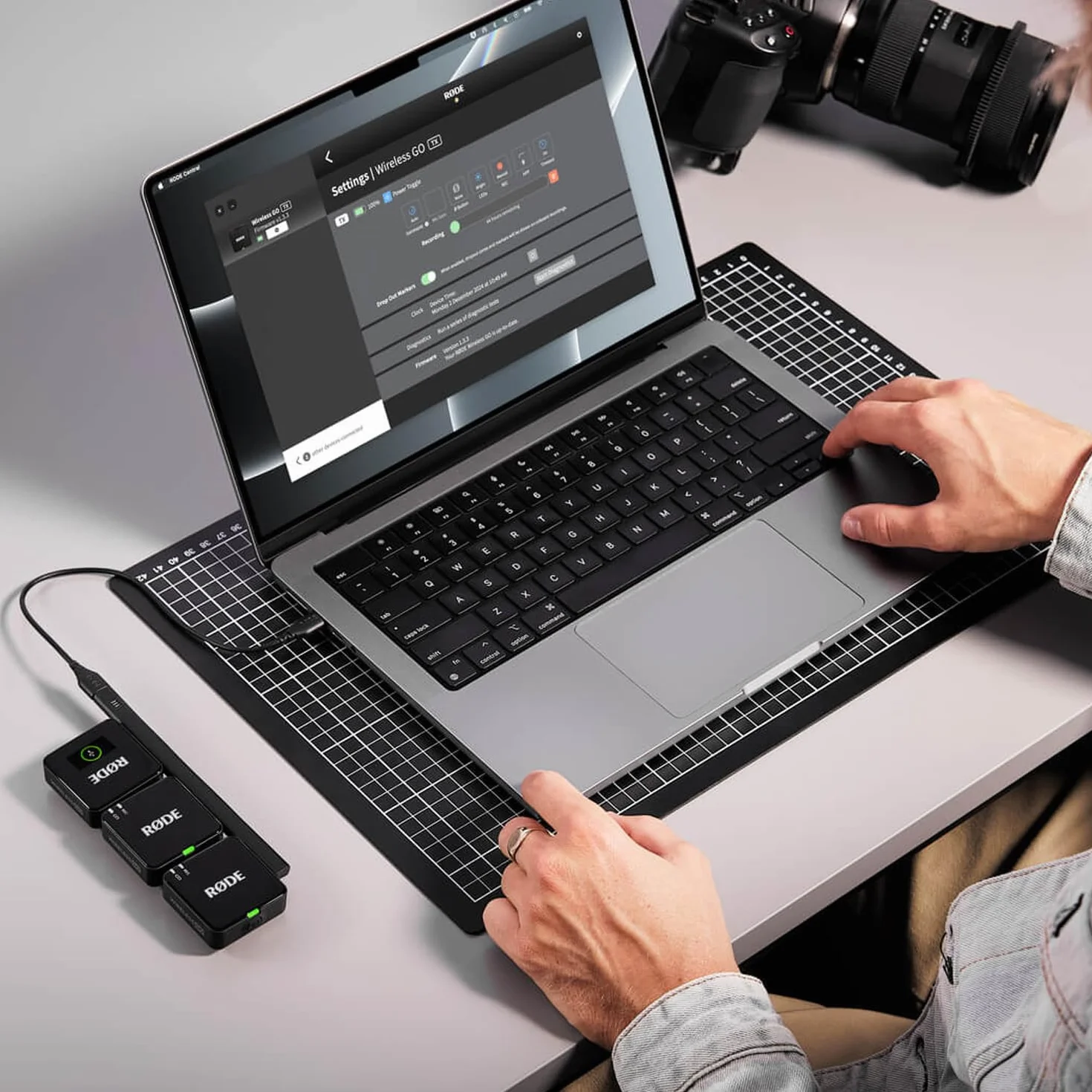 RØDE Wireless GO (Gen 3) Microphone sans Fil Compact 32 Bits Float Enregistrement Automatique du Niveau Noir