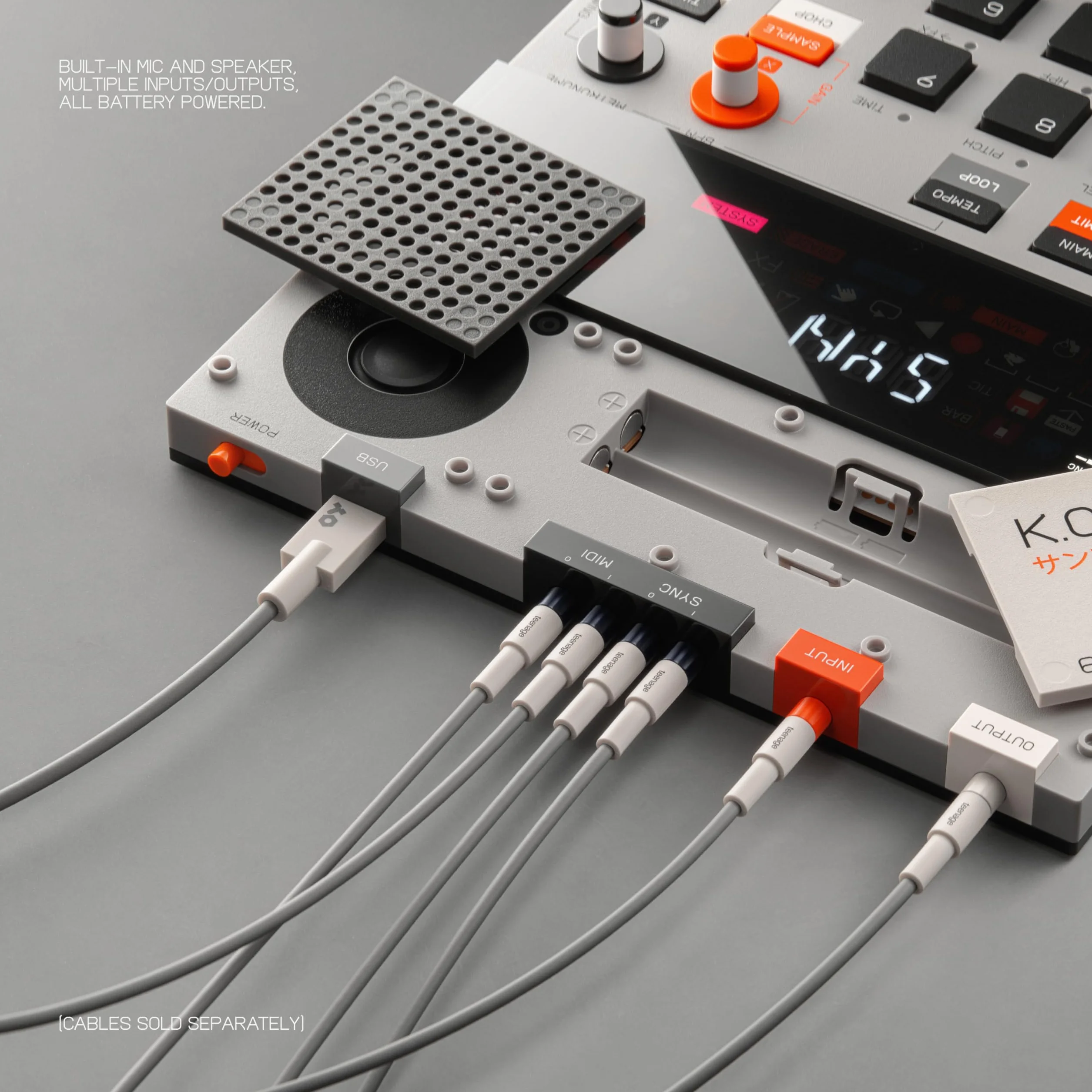 Teenage Engineering EP-133 K.O. II Sampler boîte à rythmes séquenceur microphone effets intégrés