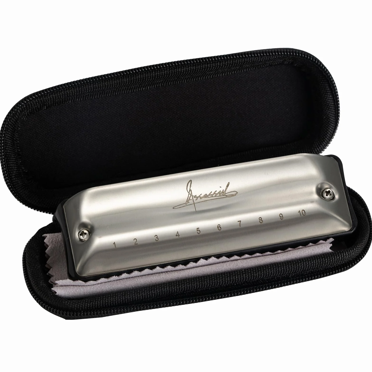 Harmonica de blues en D 10 trous 20 tons pour adultes et enfants débutants avec étui
