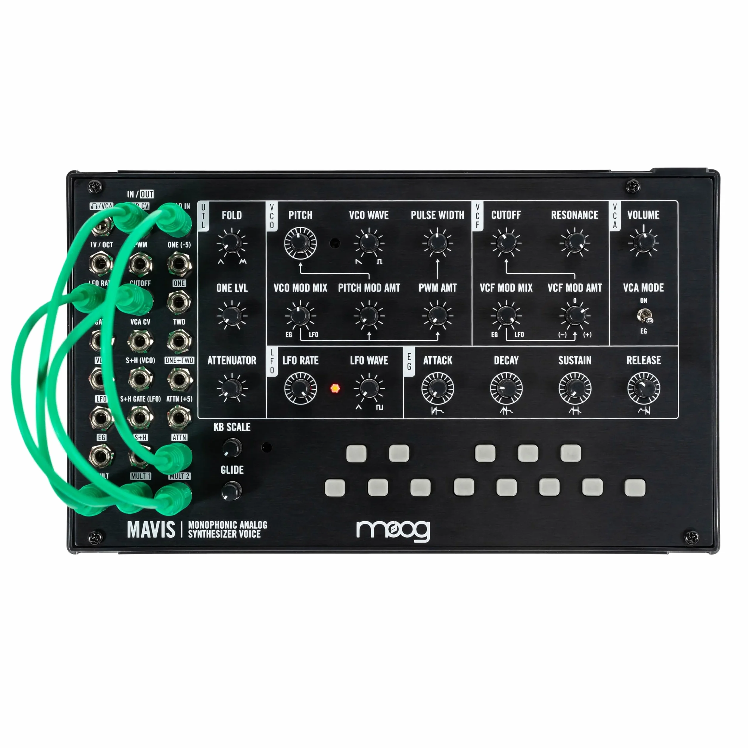 MOOG Mavis Synthétiseur Analogique Autonome Semi-Modulaire avec Clavier