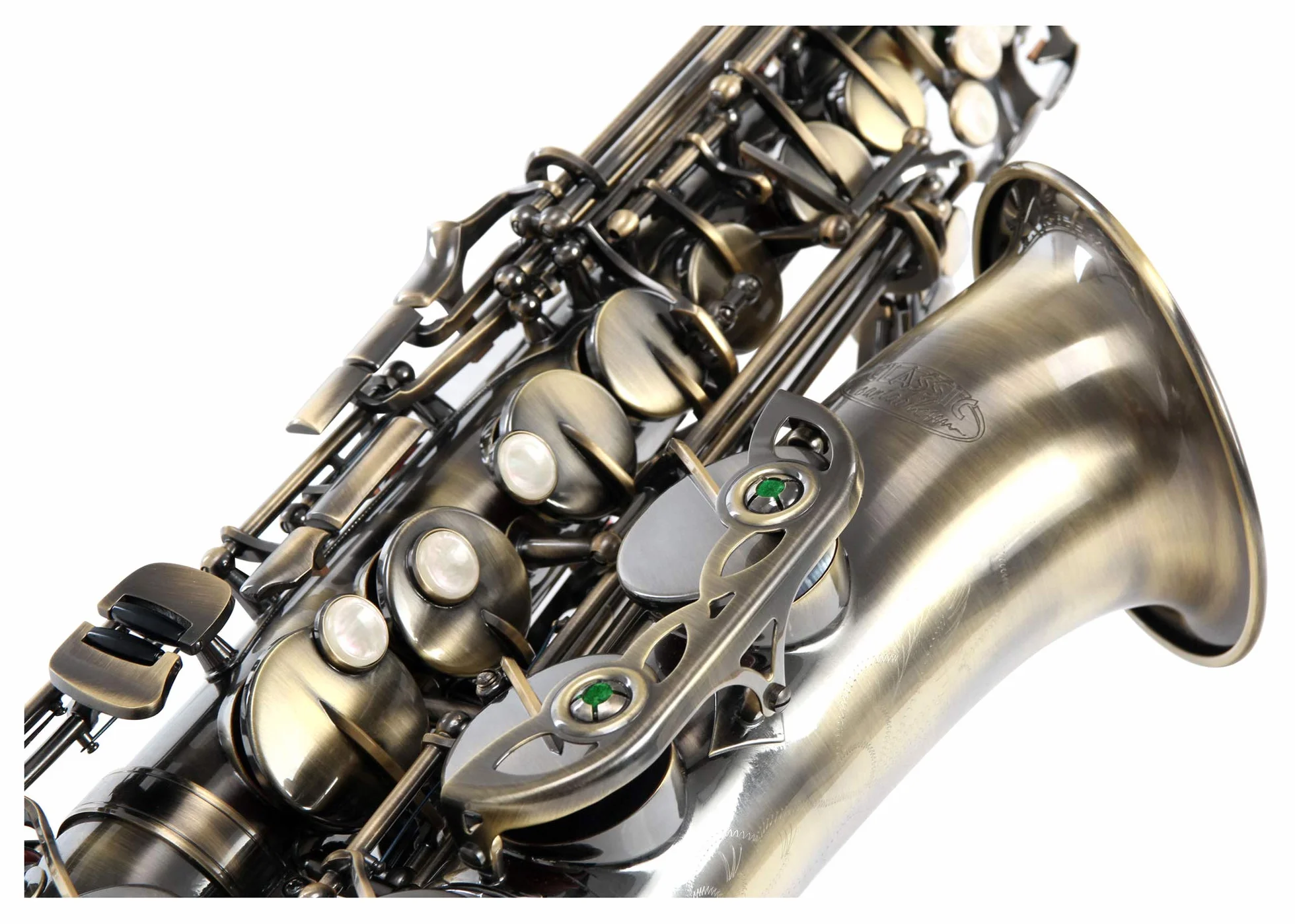 Classic Cantabile AS-450 Saxophone Alto Antique Yellow Eb Pack Économique 10 Anches