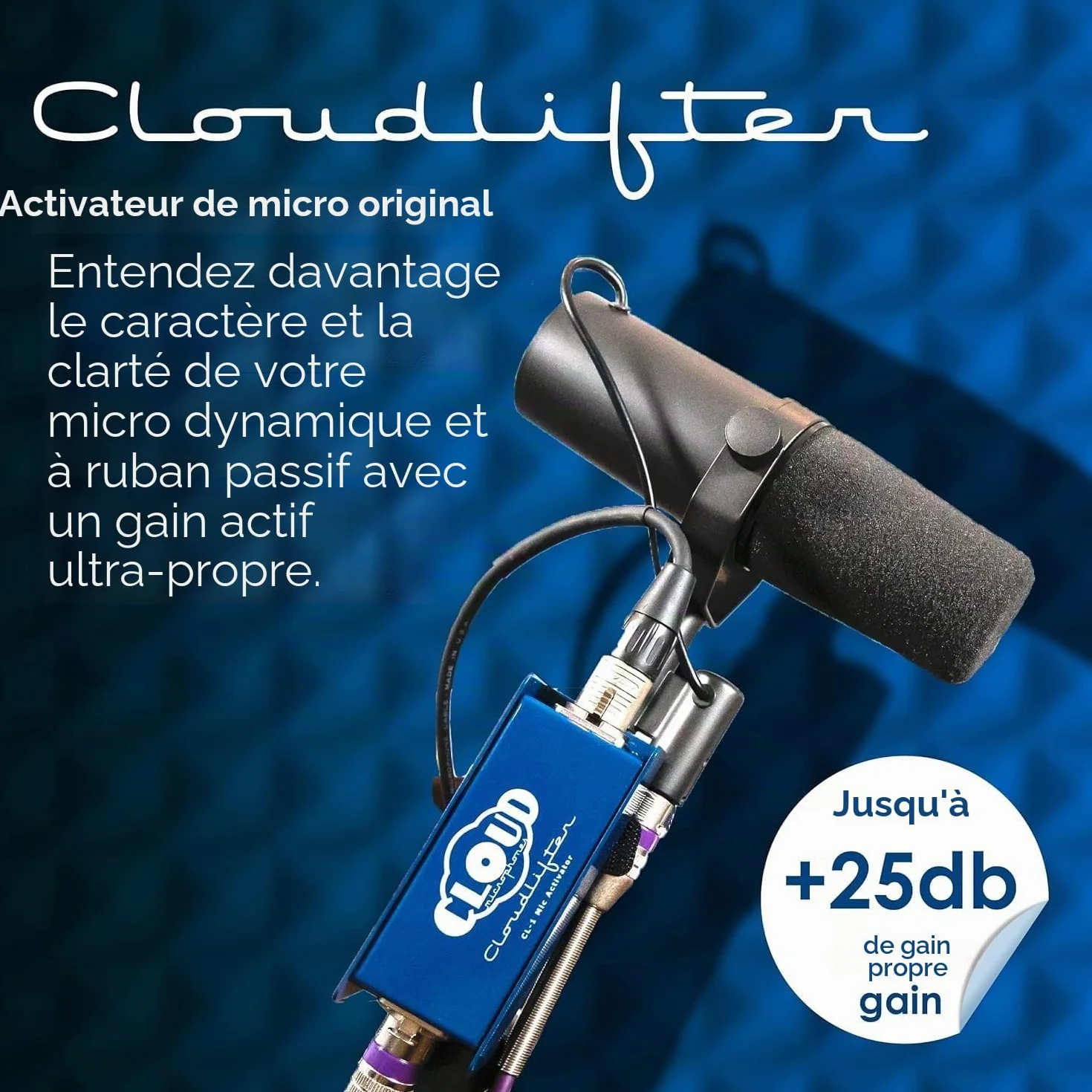 Cloud Microphones Cloudlifter CL-1 Mic Activator Gain de préampli Micro Ultra-Propre