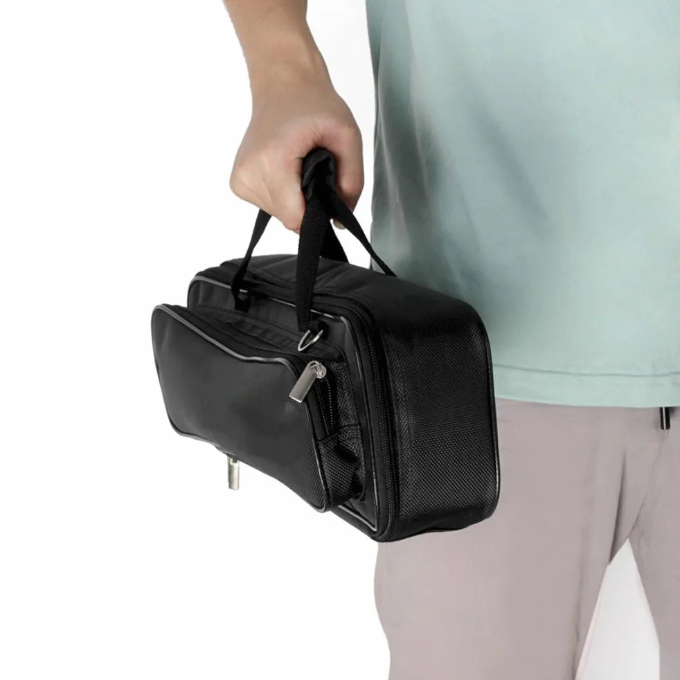 Sac De Flûte Oxford Rembourré Épais Bandoulière Ajustable Portable pour Flûte Traversière 16 Trous Rangement Instrument