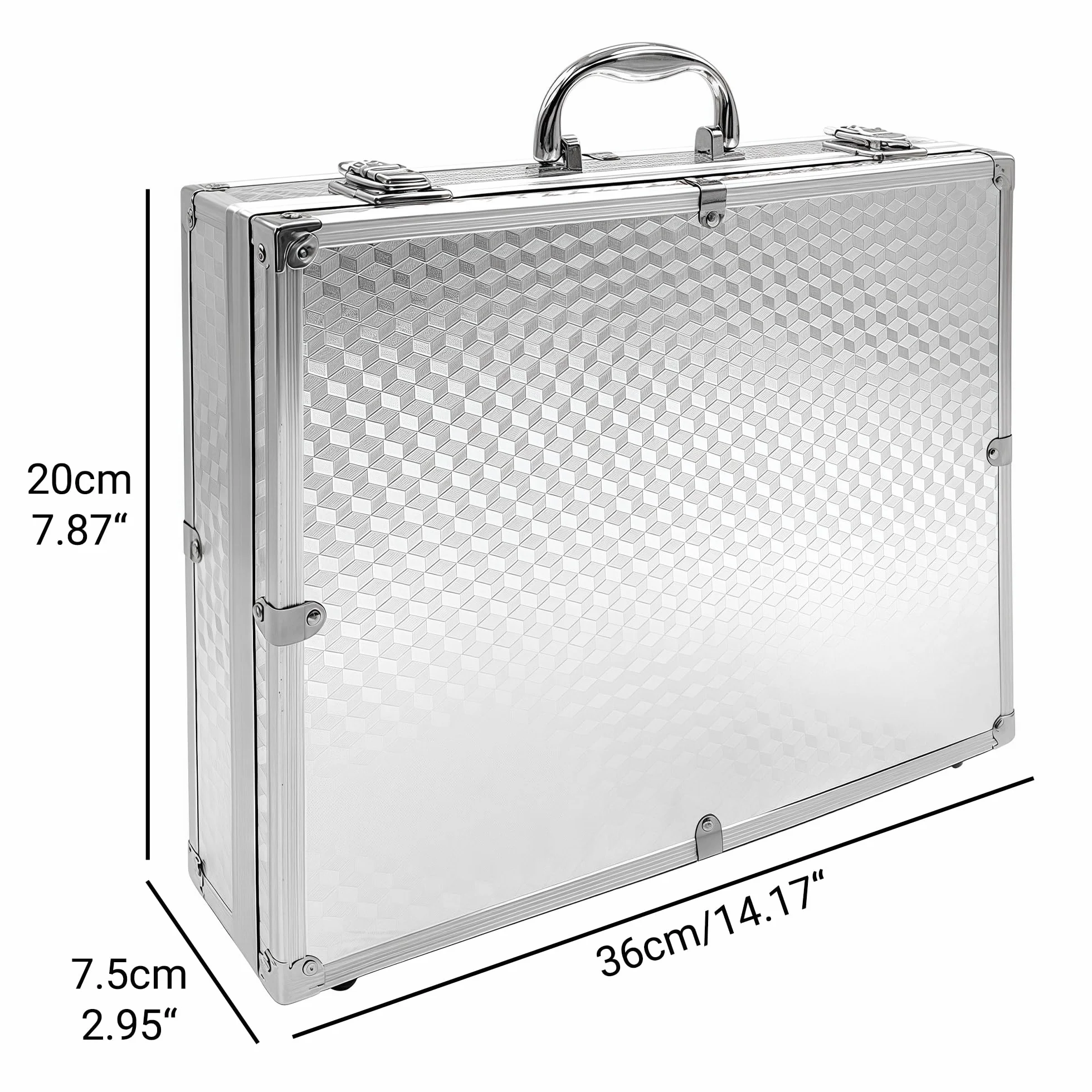 Mussiin Audio Equipment Microphone Portable Case Aluminum Alloy Silver