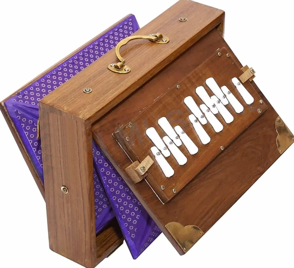 Shruti Box 38,1 cm bois de teck pur 432 Hz sac de transport yoga