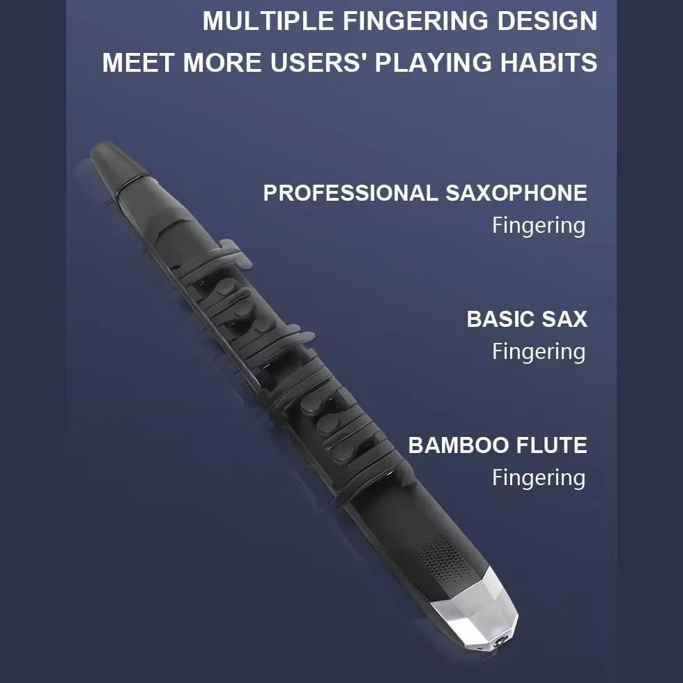 Coolmusic Mini Saxophone Numérique Aérophone 3 Sensibilités Soufflage