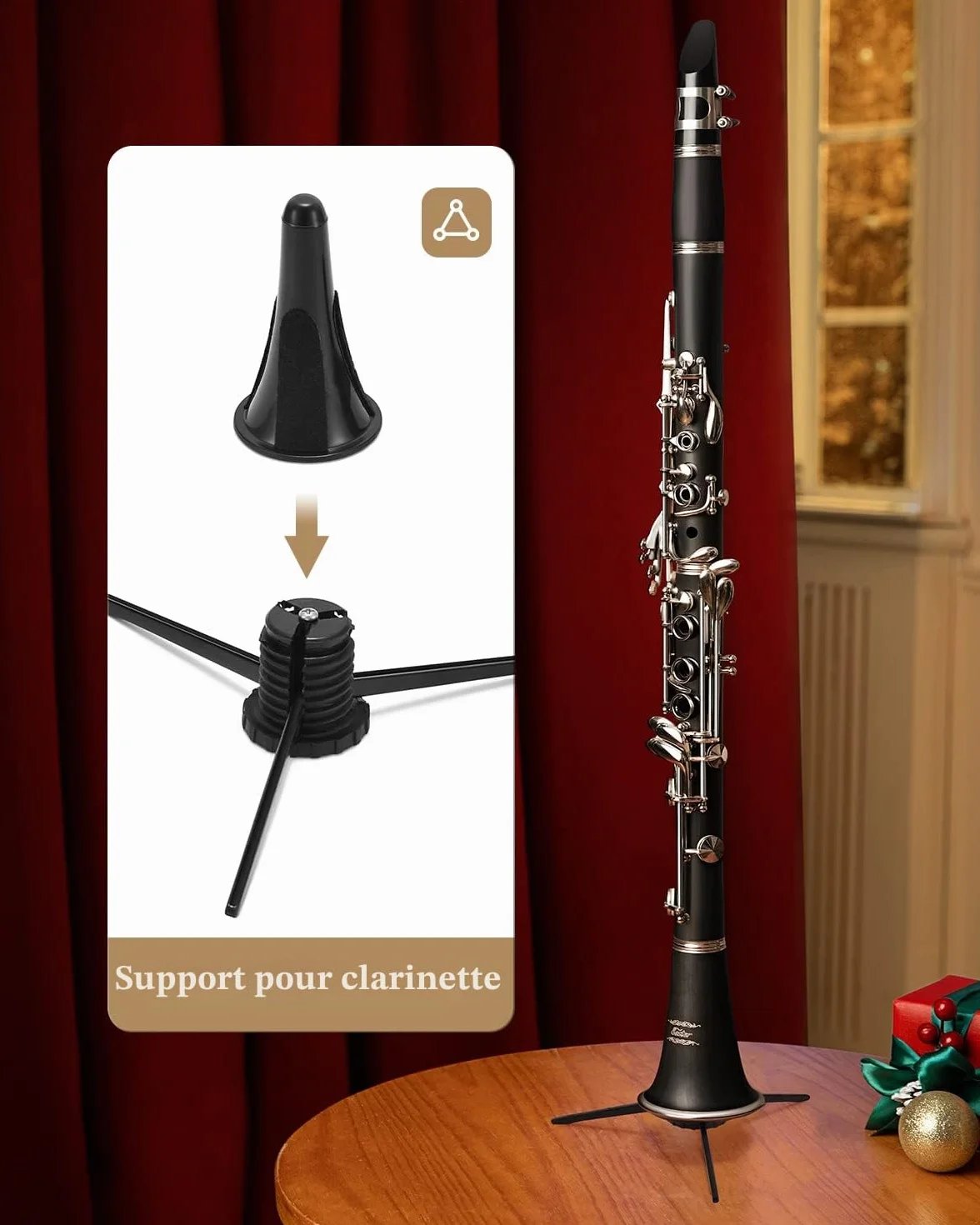Eastar ECL-300 Black Ebonite B Flat Student Clarinet