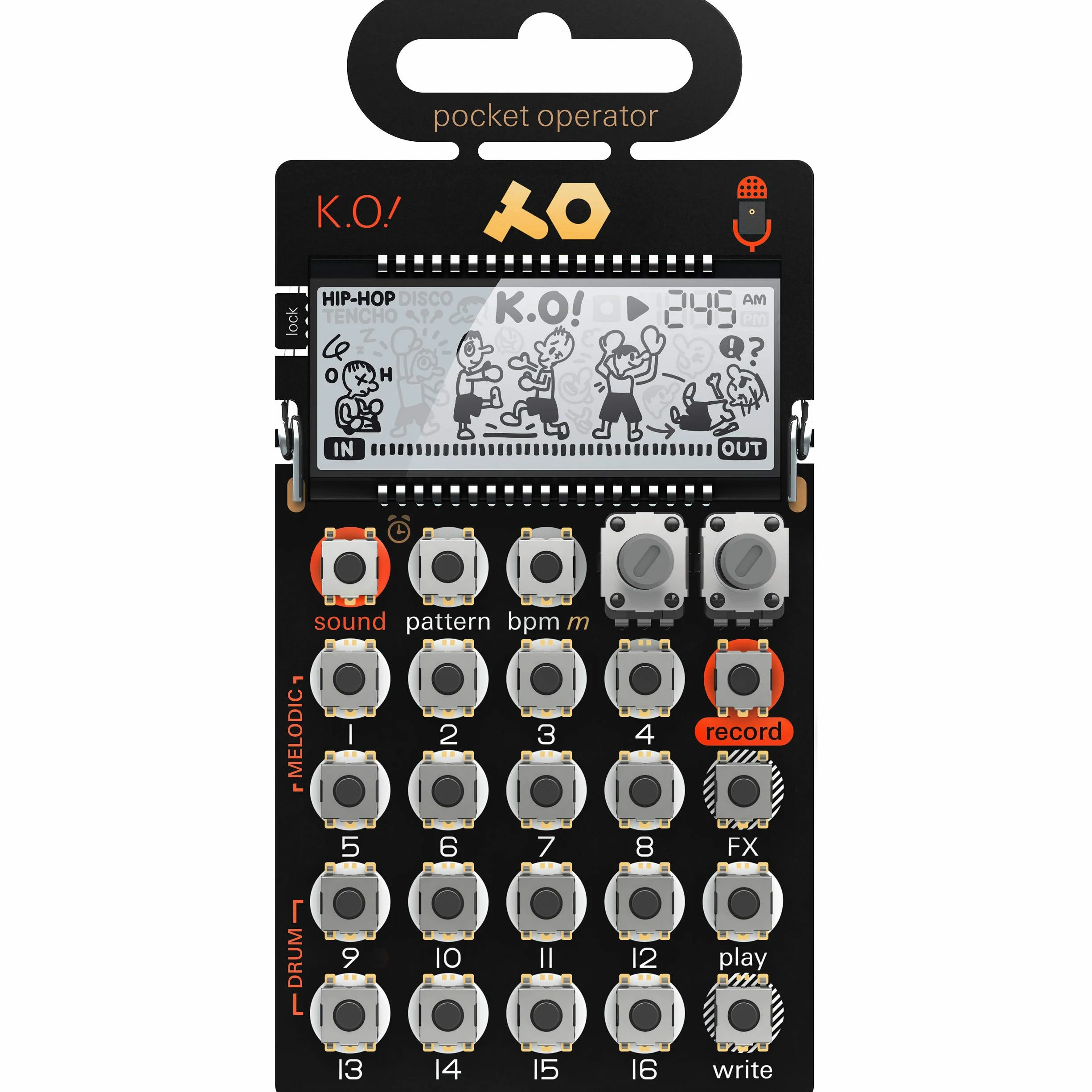 Teenage Engineering Pocket Operator PO-33 K.O.! Micro Sampler i Drum Machine z Mikrofonem