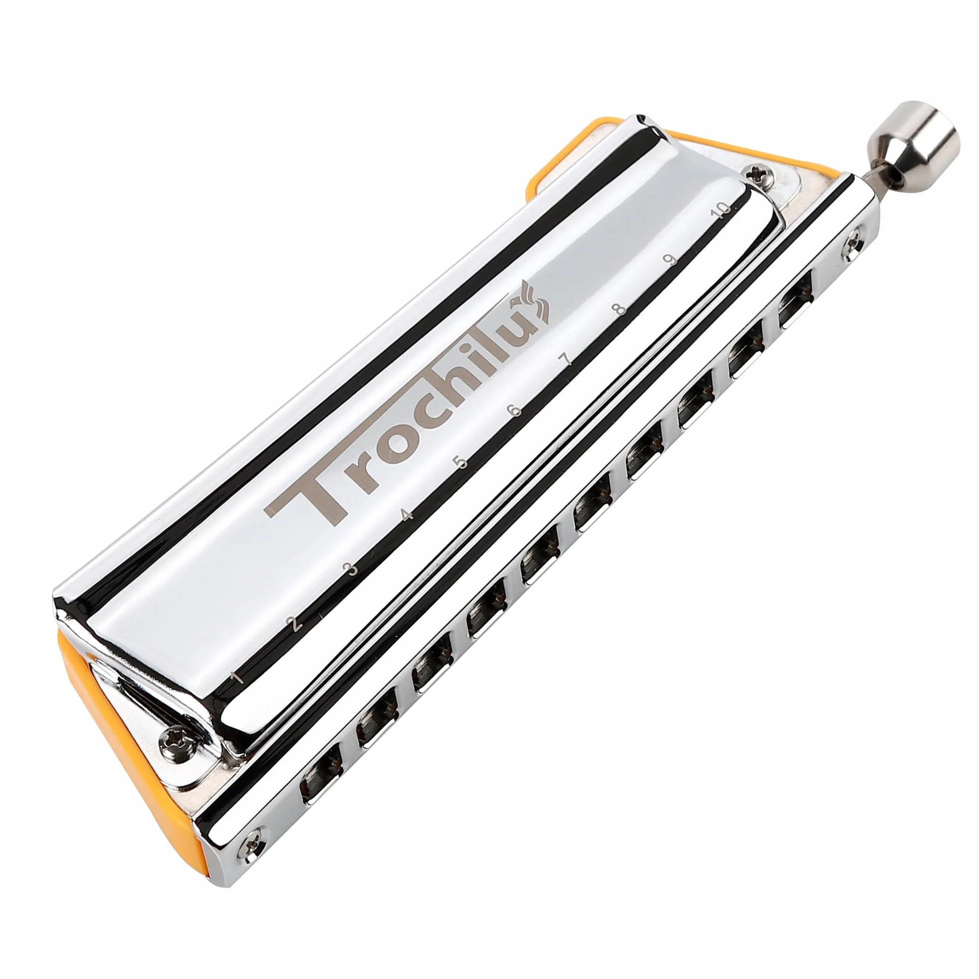 JDR Trochilus Harmonica Chromatique 10 Trous Clé de C avec Étui