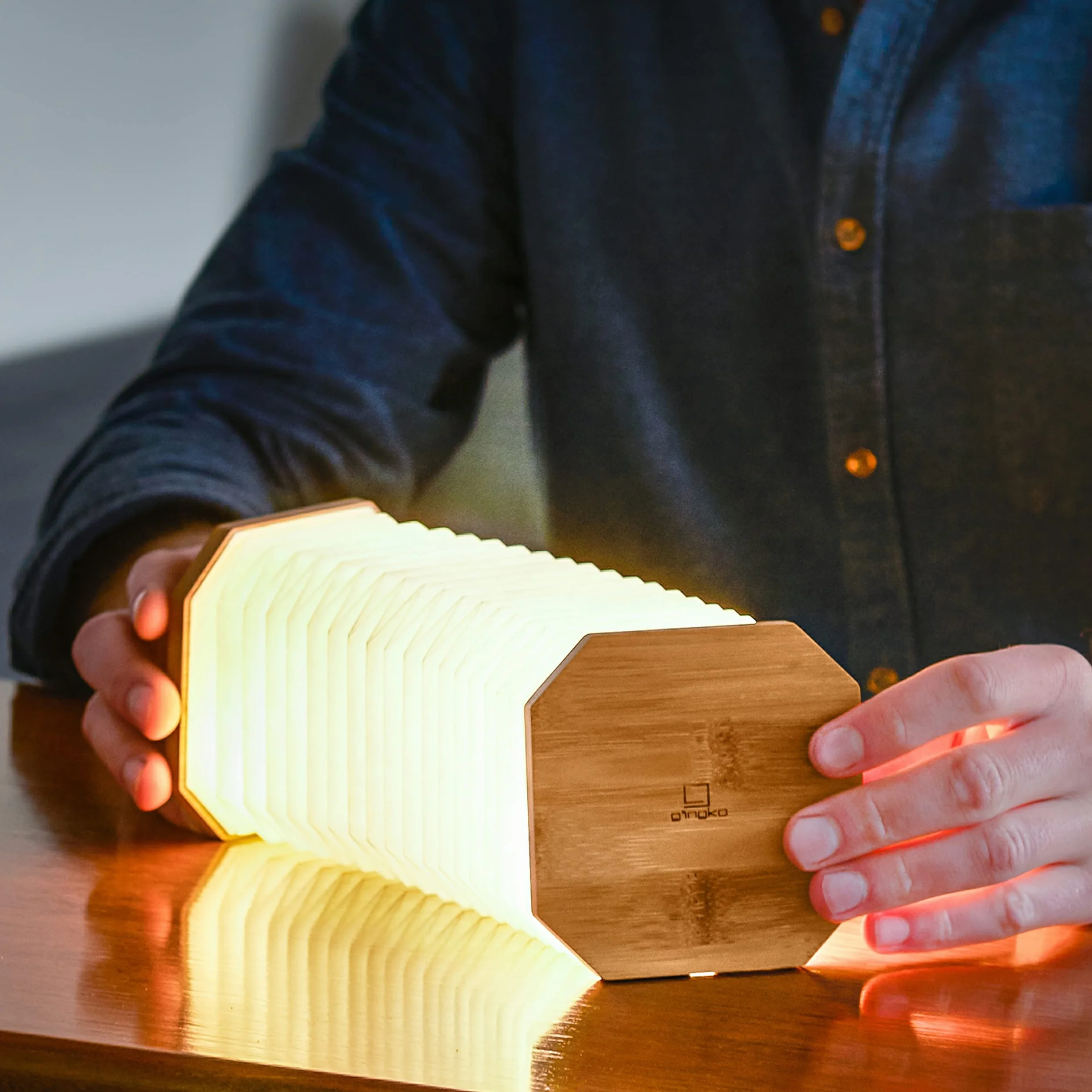 SMART ACCORDION LAMP BAMBOO