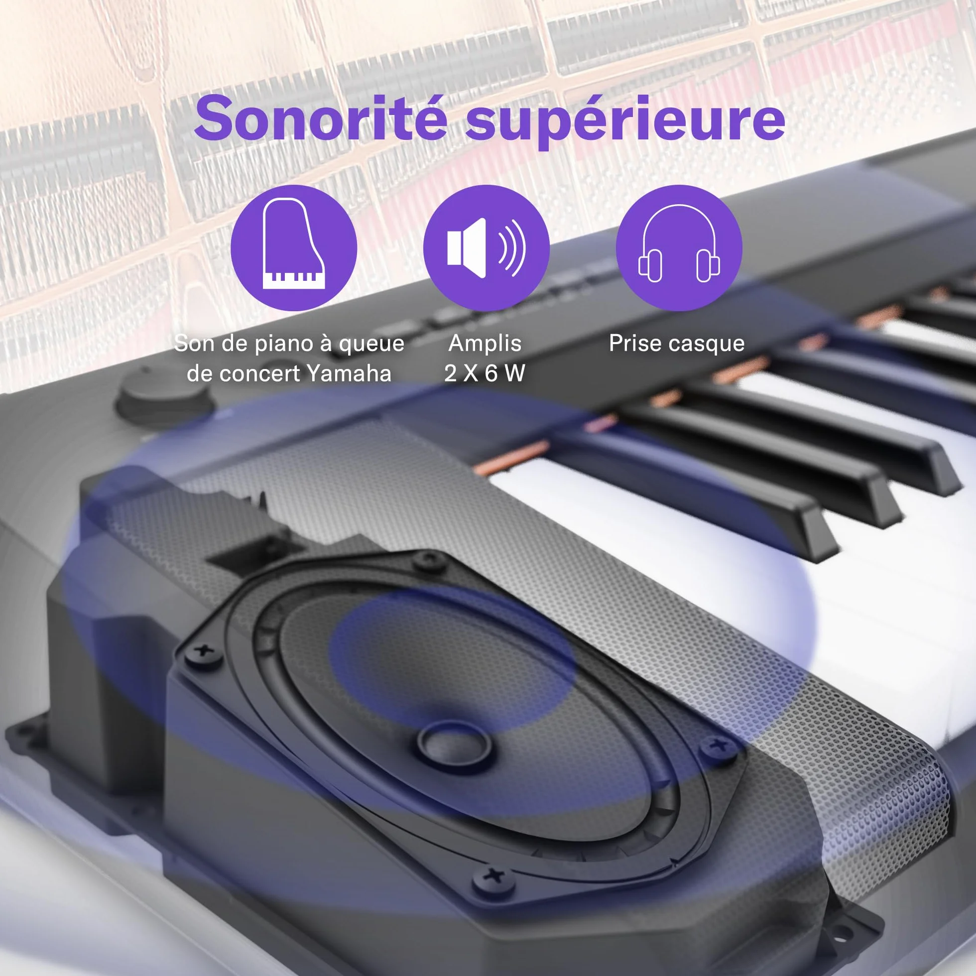 Yamaha Piaggero NP-15 Clavier numérique 61 touches 15 voix instrumentales portable