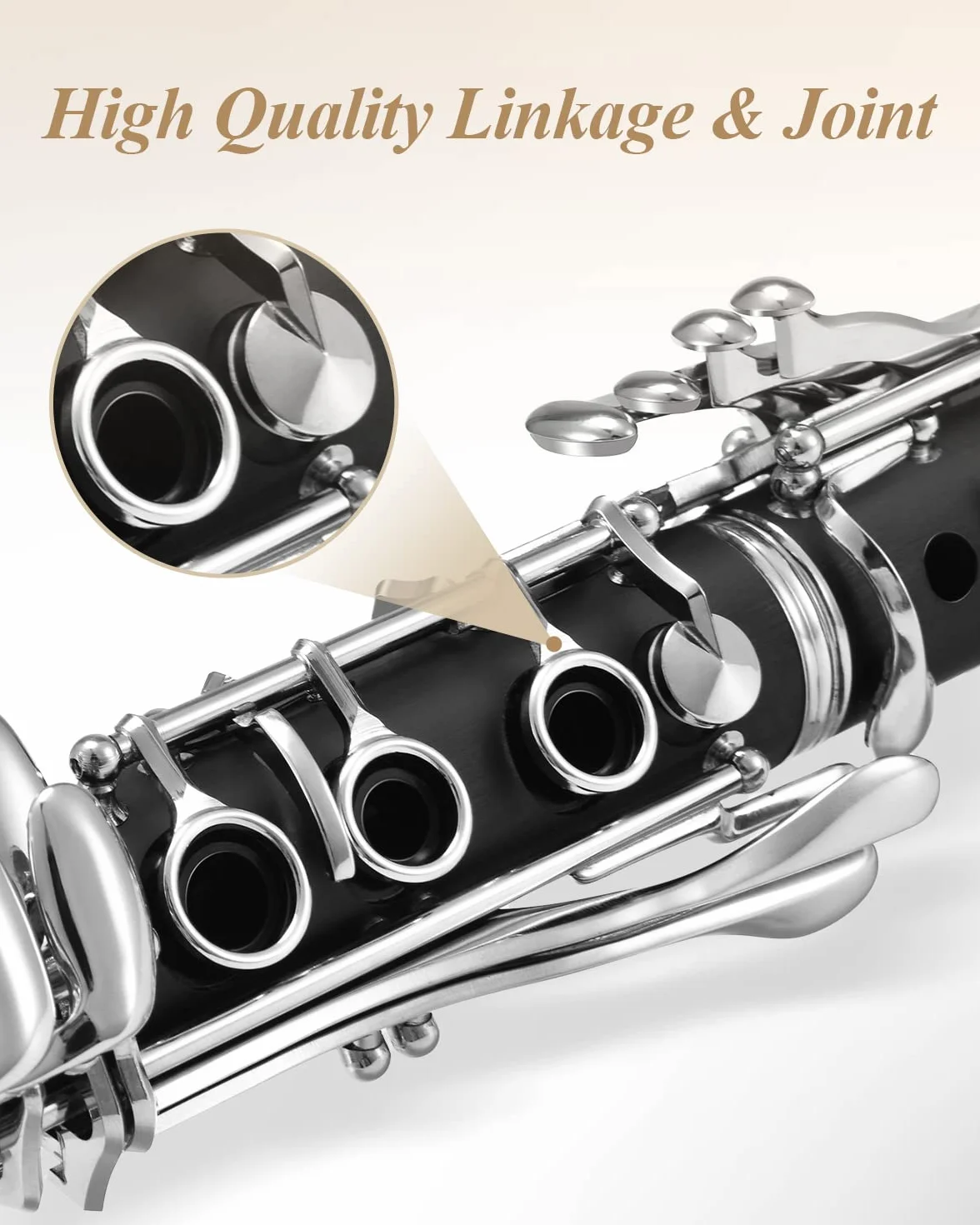 Eastar ECL-300 Black Ebonite B Flat Student Clarinet