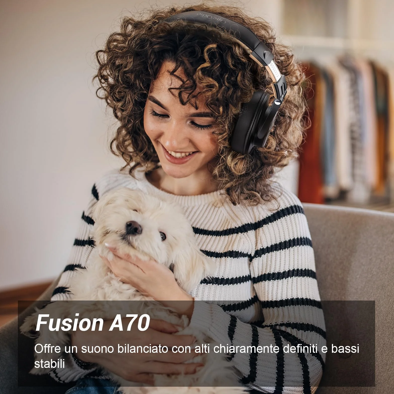 OneOdio Casque audio Bluetooth Over Ear, casque de studio fermé avec port Share, professionnel sans fil pour guitare, E-Drum, Piano, AMP, Enregistrement