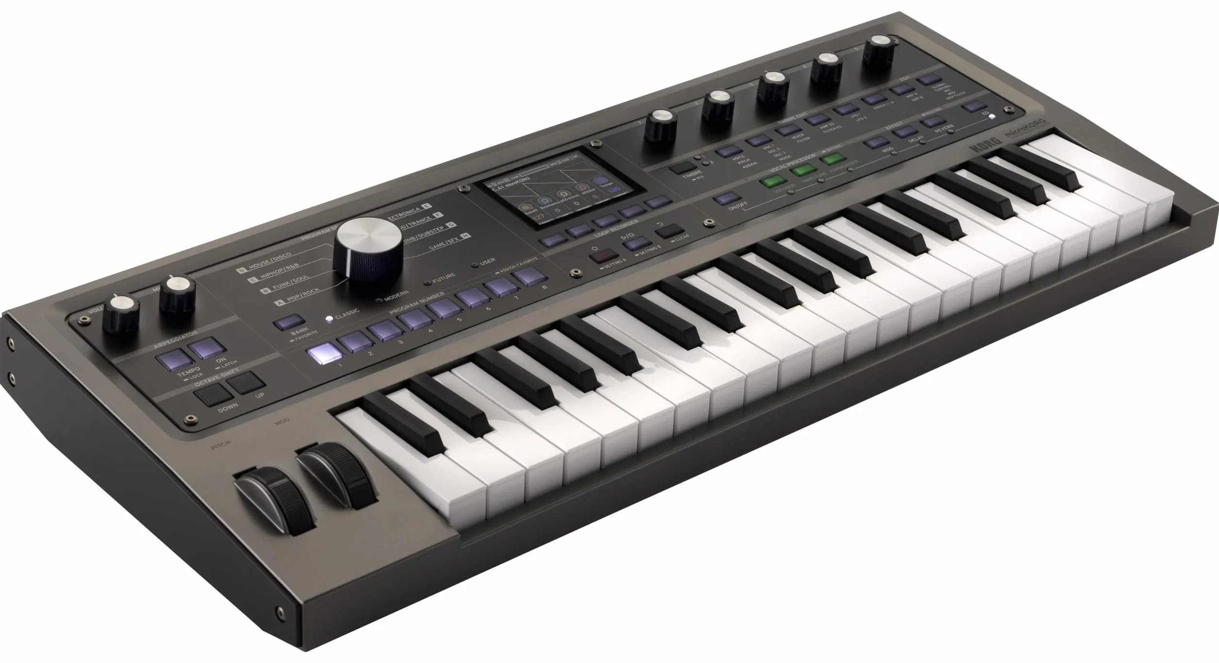 Korg microKORG 2 Synthétiseur Analogique 37 Touches Processeur Vocal