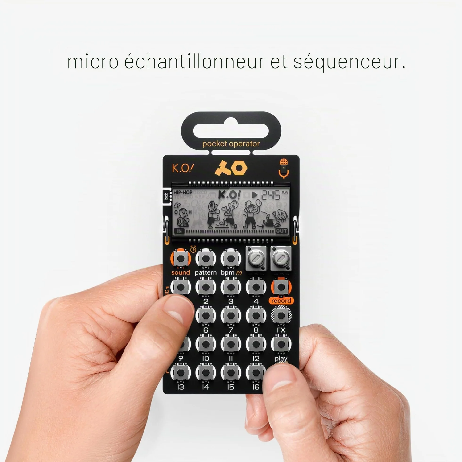 Teenage Engineering Pocket Operator PO-33 K.O.! Micro Sampler i Drum Machine z Mikrofonem