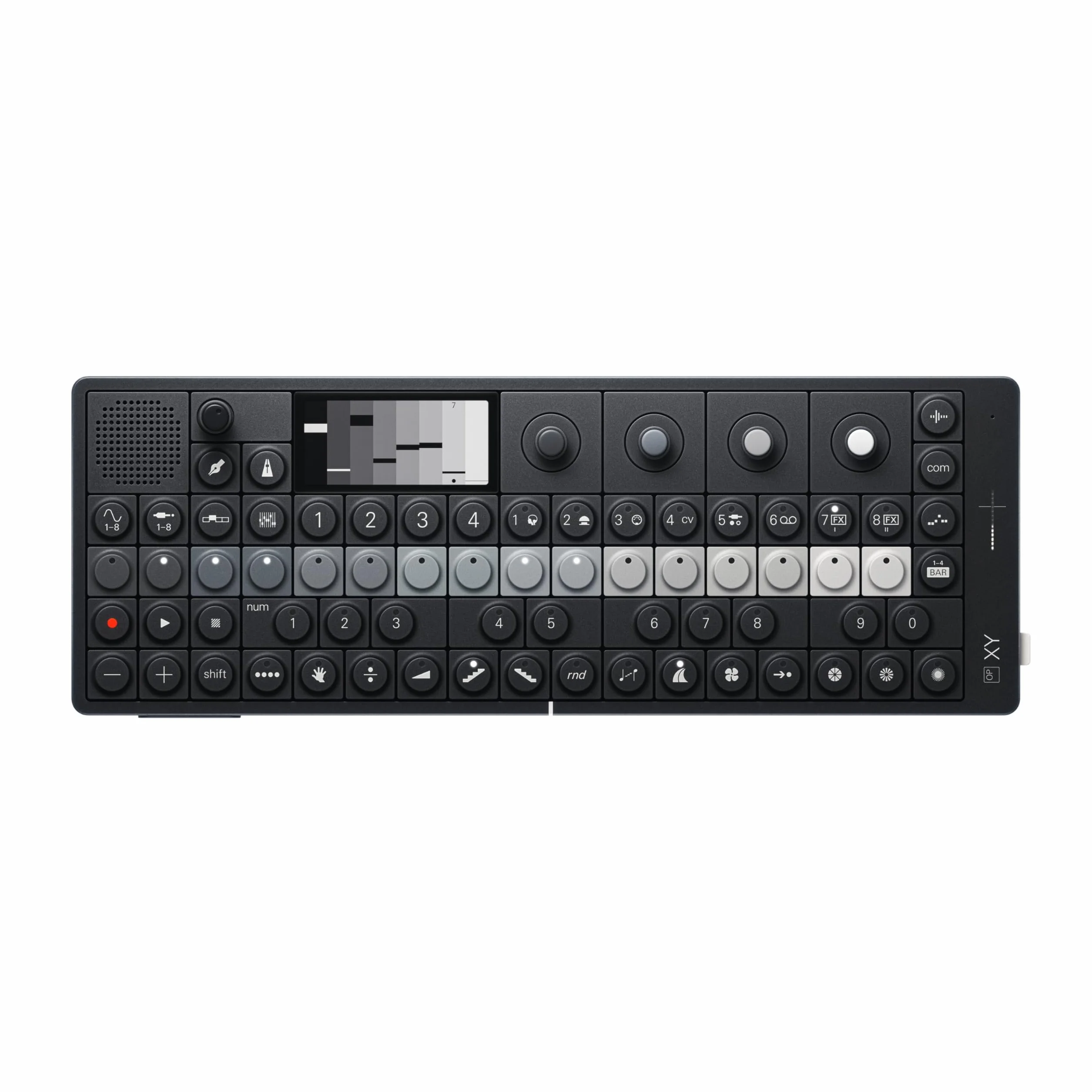 Teenage Engineering OP-XY Synthétiseur portable séquenceur 64 pas 8 moteurs synthé Noir