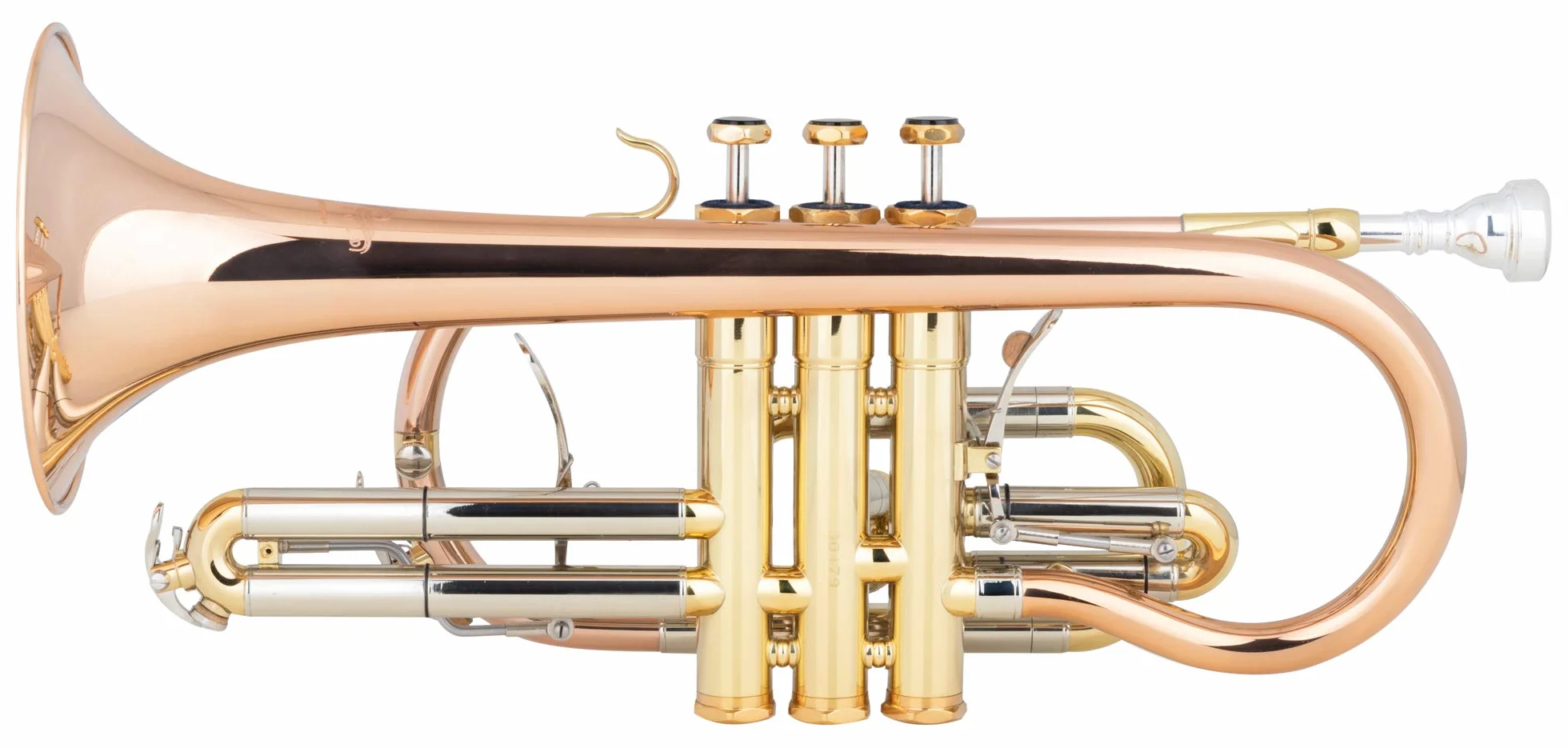 Cornet Sib CR-18L en laiton doré pistons acier inoxydable étui léger laqué