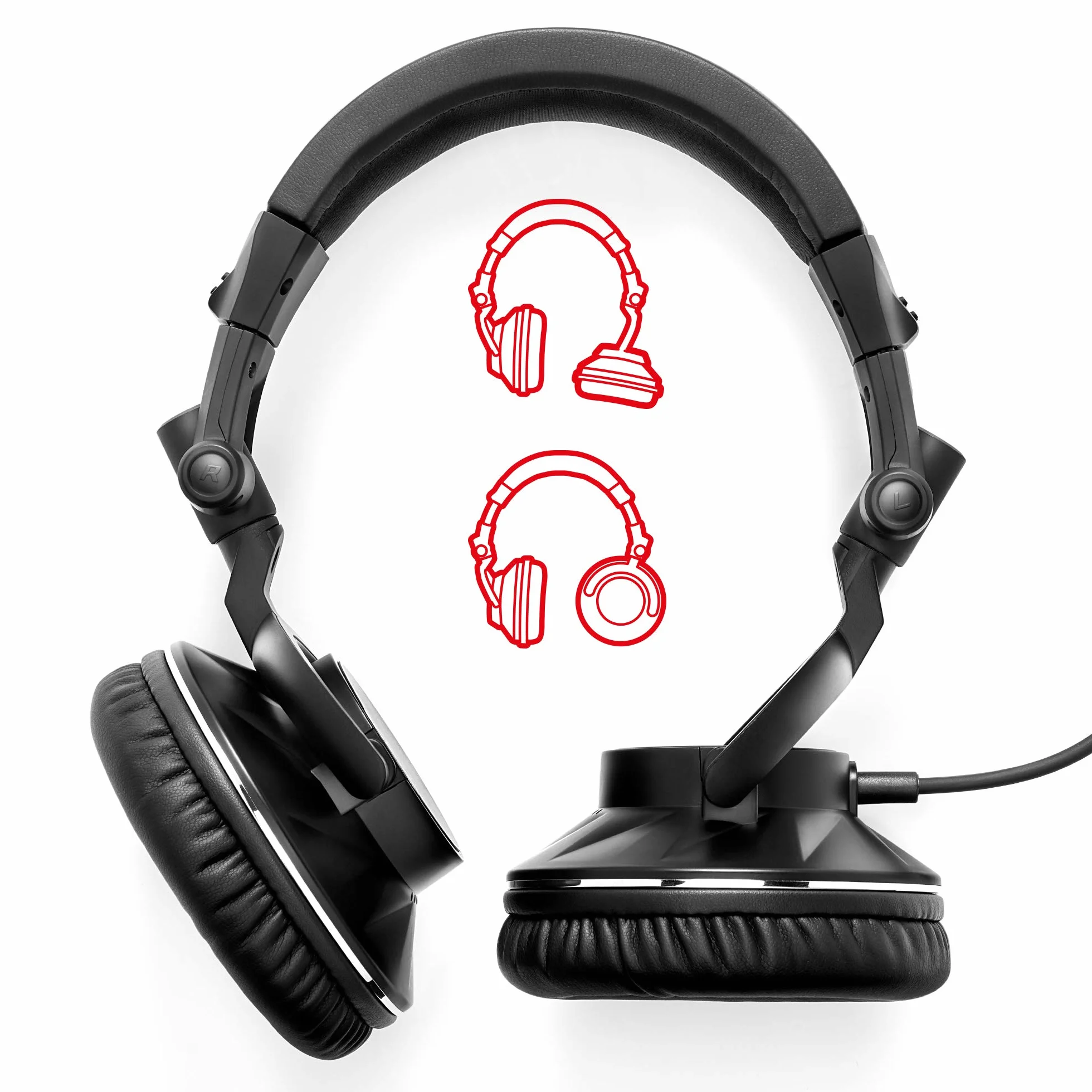 Hercules HDP DJ60 Casque DJ Professionnel Circum-aural Haute Isolation Acoustique Noir