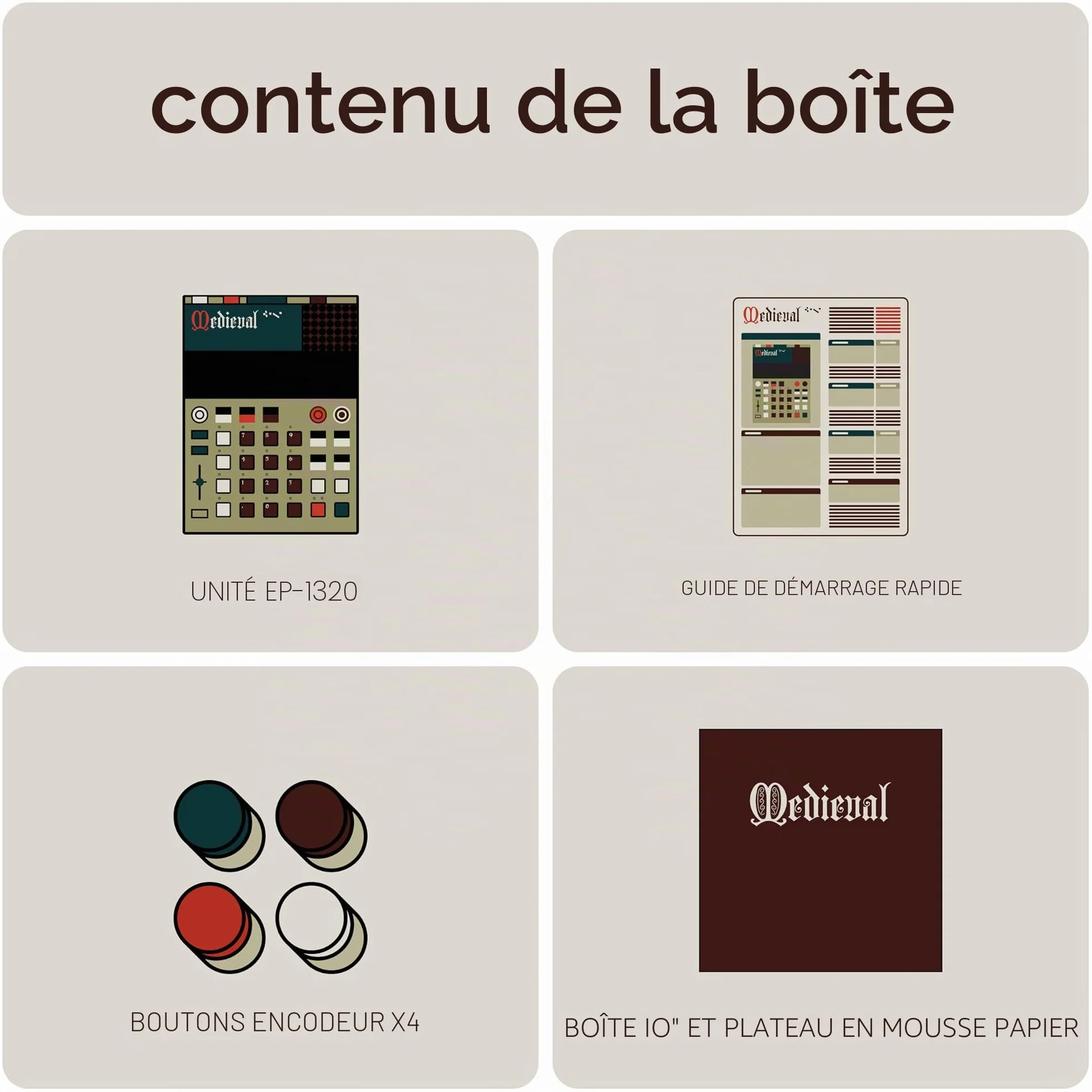 Teenage Engineering EP-1320 séquenceur médiéval échantillonneur électronique avec microphone et haut-parleur