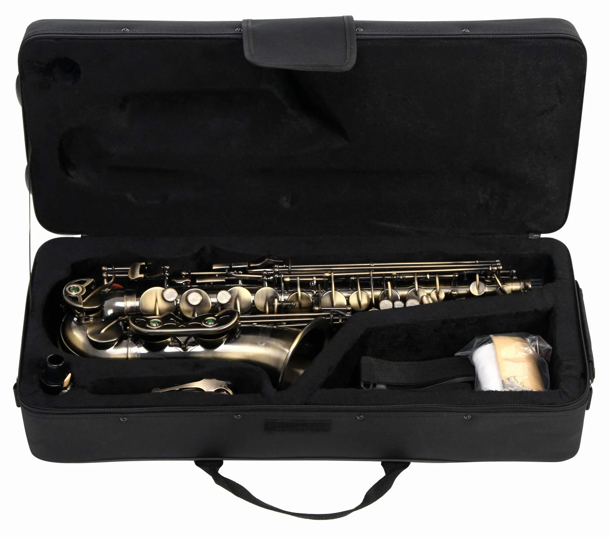 Classic Cantabile AS-450 Saxophone Alto Antique Yellow Eb Pack Économique 10 Anches