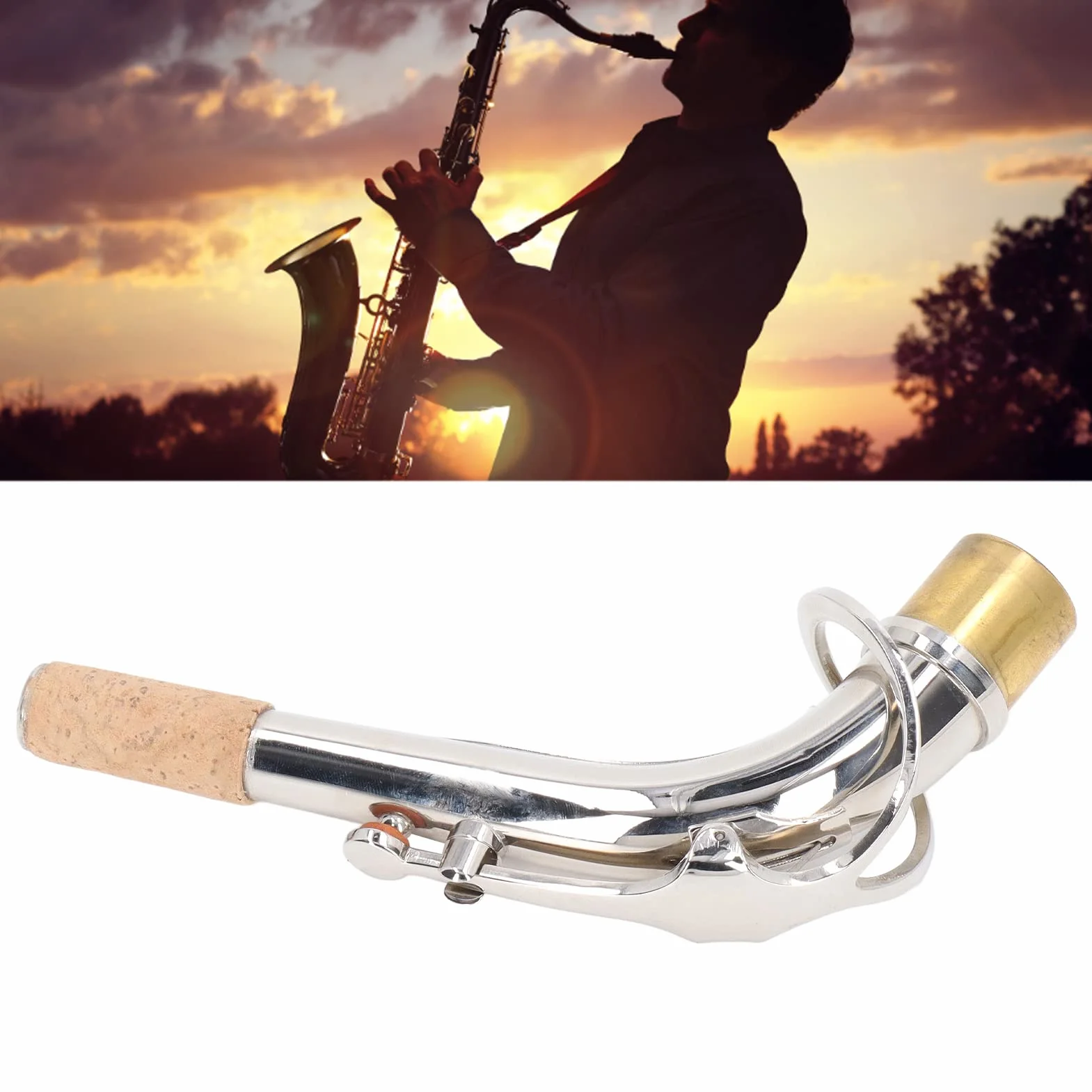 Bocal pour saxophone alto 24,5mm remplacement accessoire joint de tête