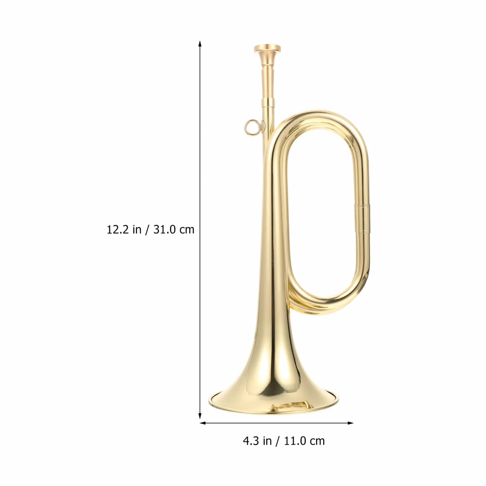Clairon De Cavalerie En Laiton 31Cm Pour Débutants - Instrument À Vent Portable Avec Son Naturel