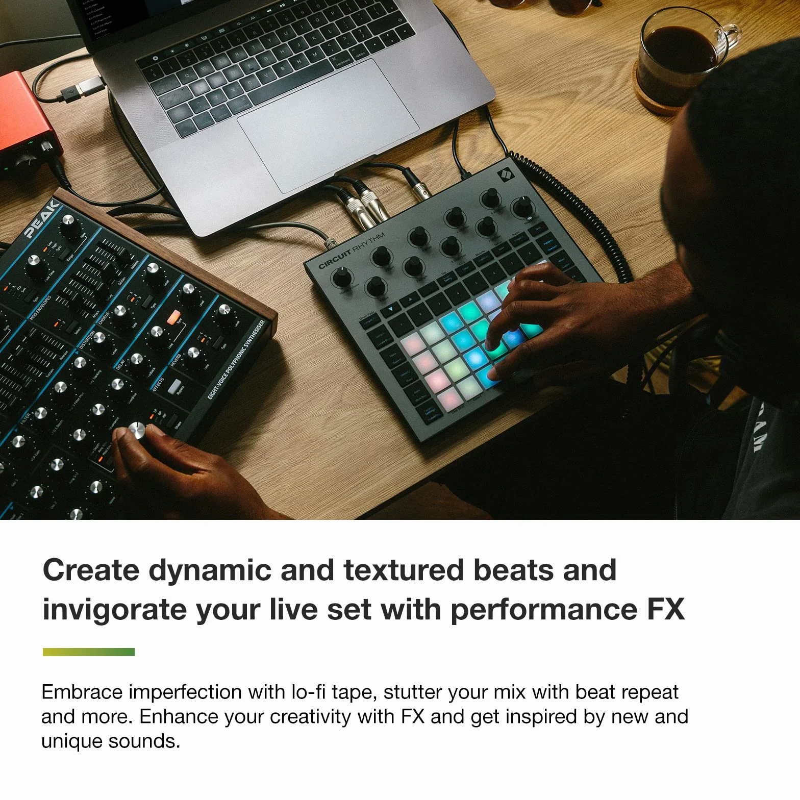 Novation Circuit Rhythm sampleur groovebox huit pistes samples beats