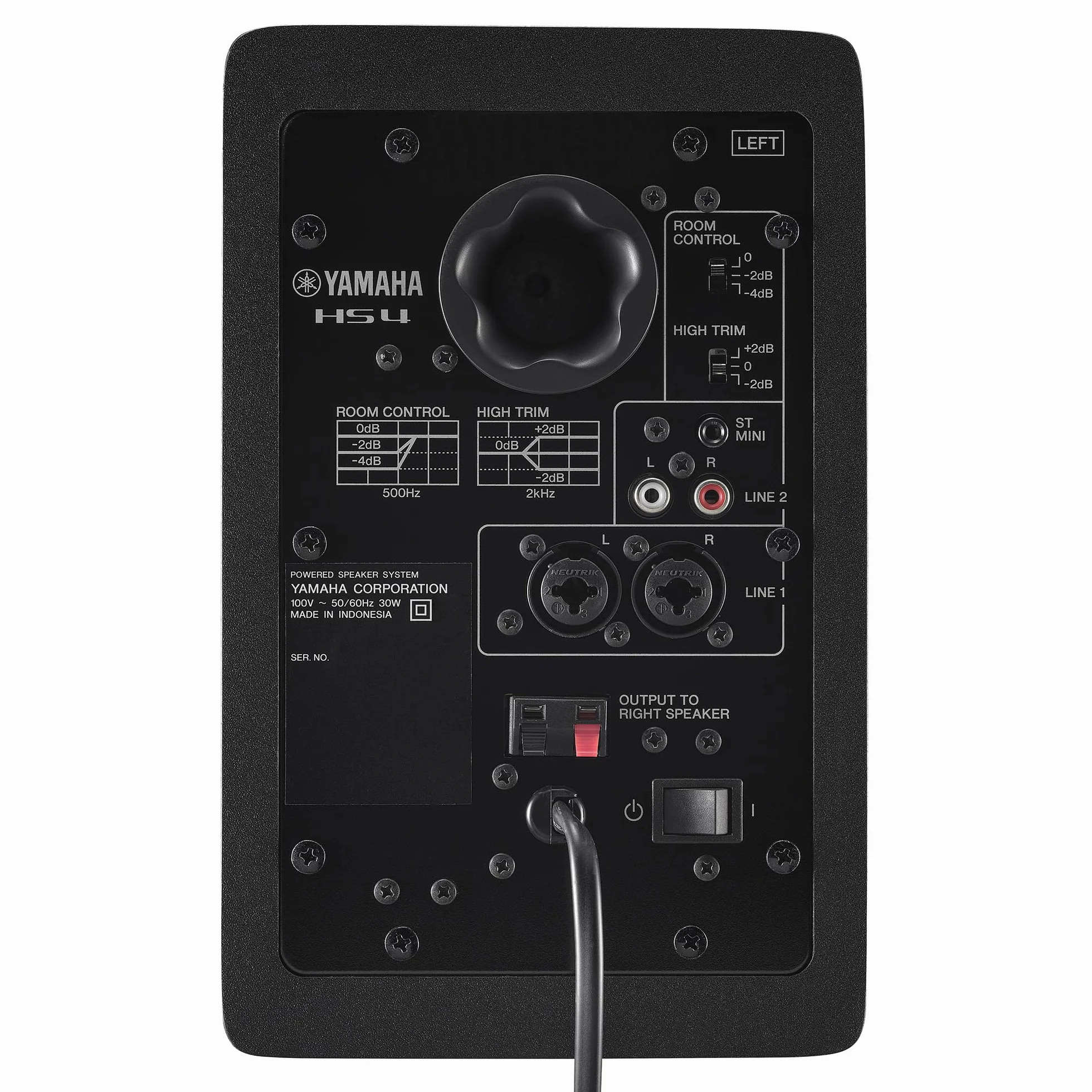 Yamaha HS4 Enceintes de Studio Amplifiées 2 Voies Paire Bass-Reflex 4.5" 52W Noire