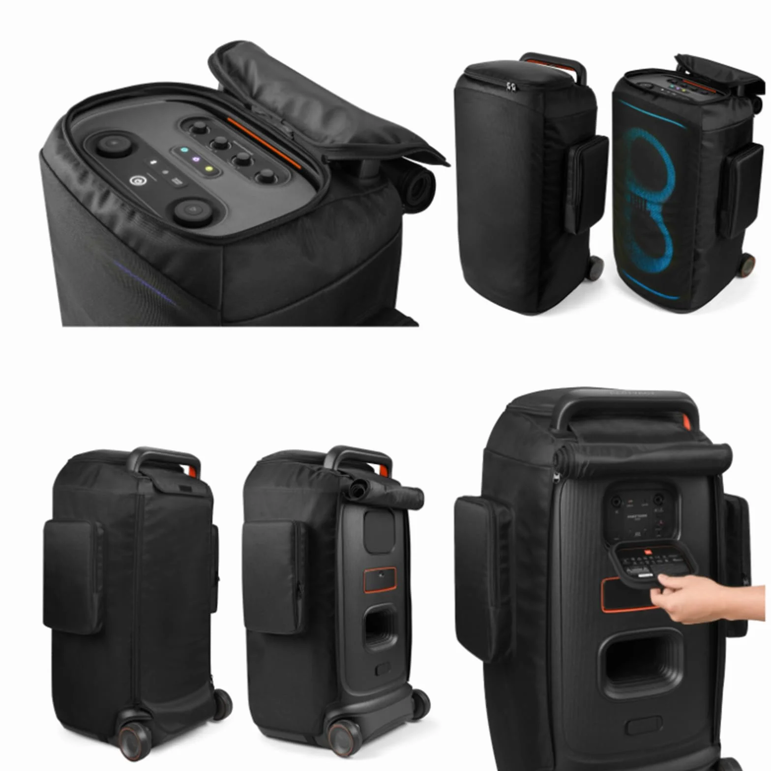 Housse anti-poussière JBL PartyBox 520, étui de protection en maille respirante