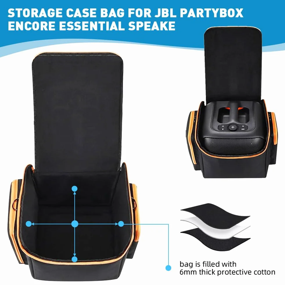 Sac de Transport JBL PartyBox Encore Essential, Housse de Protection avec Bandoulière