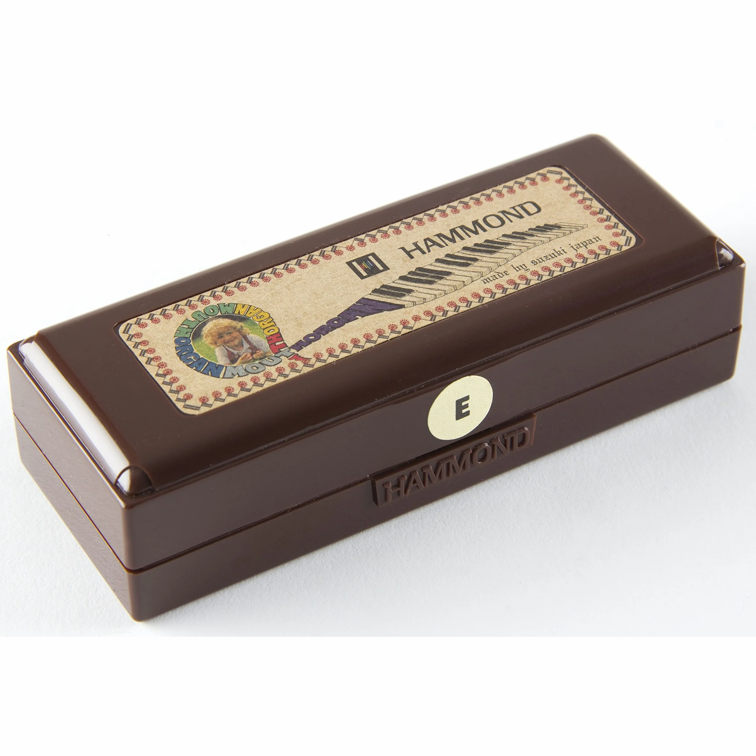 Suzuki HA20C Hammond Harmonica diatonique en do 10 Trous Noir