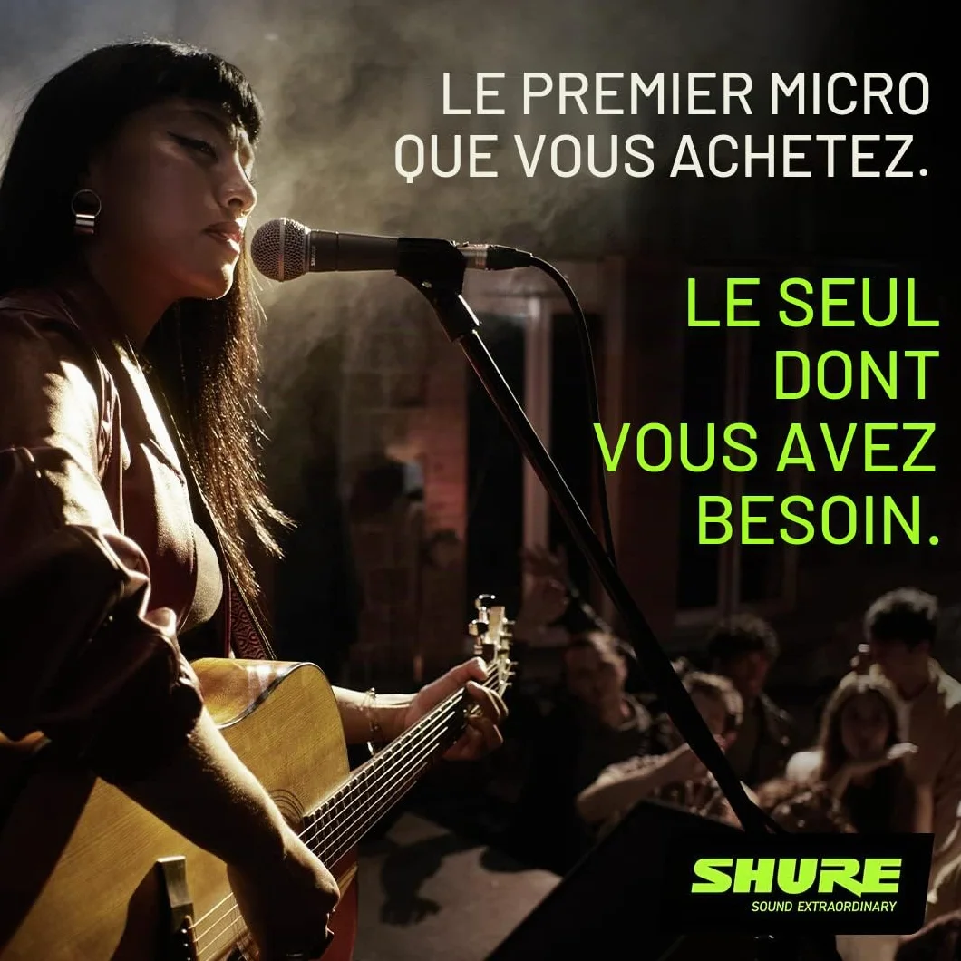 Shure SM58-Lce Microphone Dynamique Cardioïde pour Voix, Spectacle Live, Sonorisation et Studio